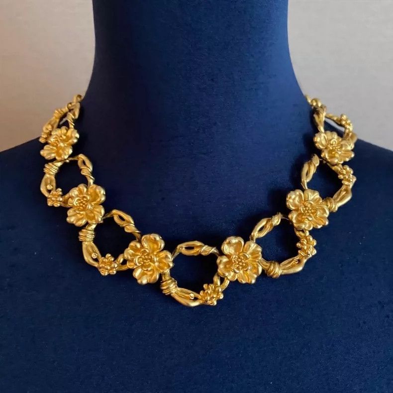 Kenzo KENZO Flower Gold Necklace Size ONE SIZE - 1 Thumbnail