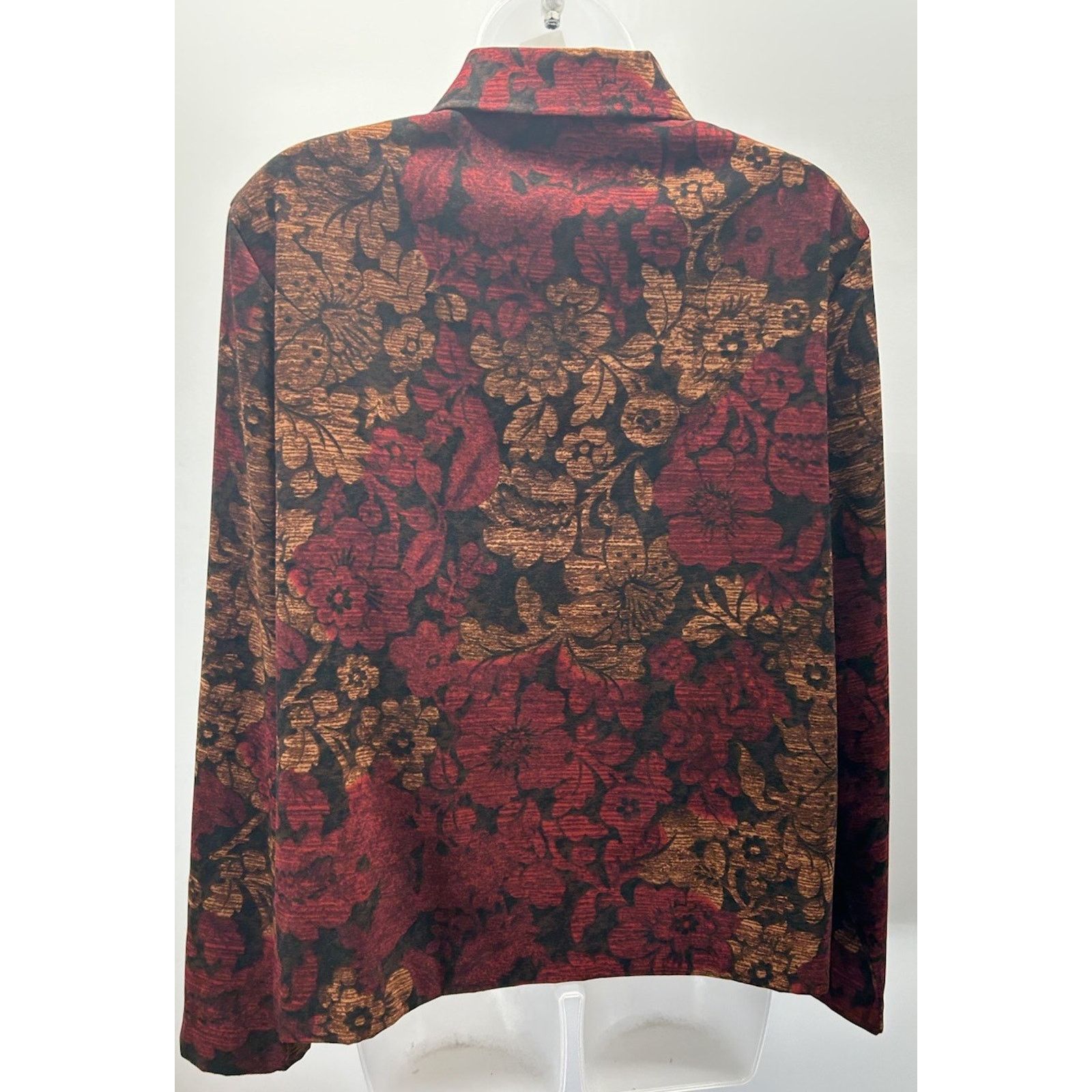 Other Briggs New York Petite Red Floral Blazer Jacket Size L Size L / US 10 / IT 46 - 3 Thumbnail