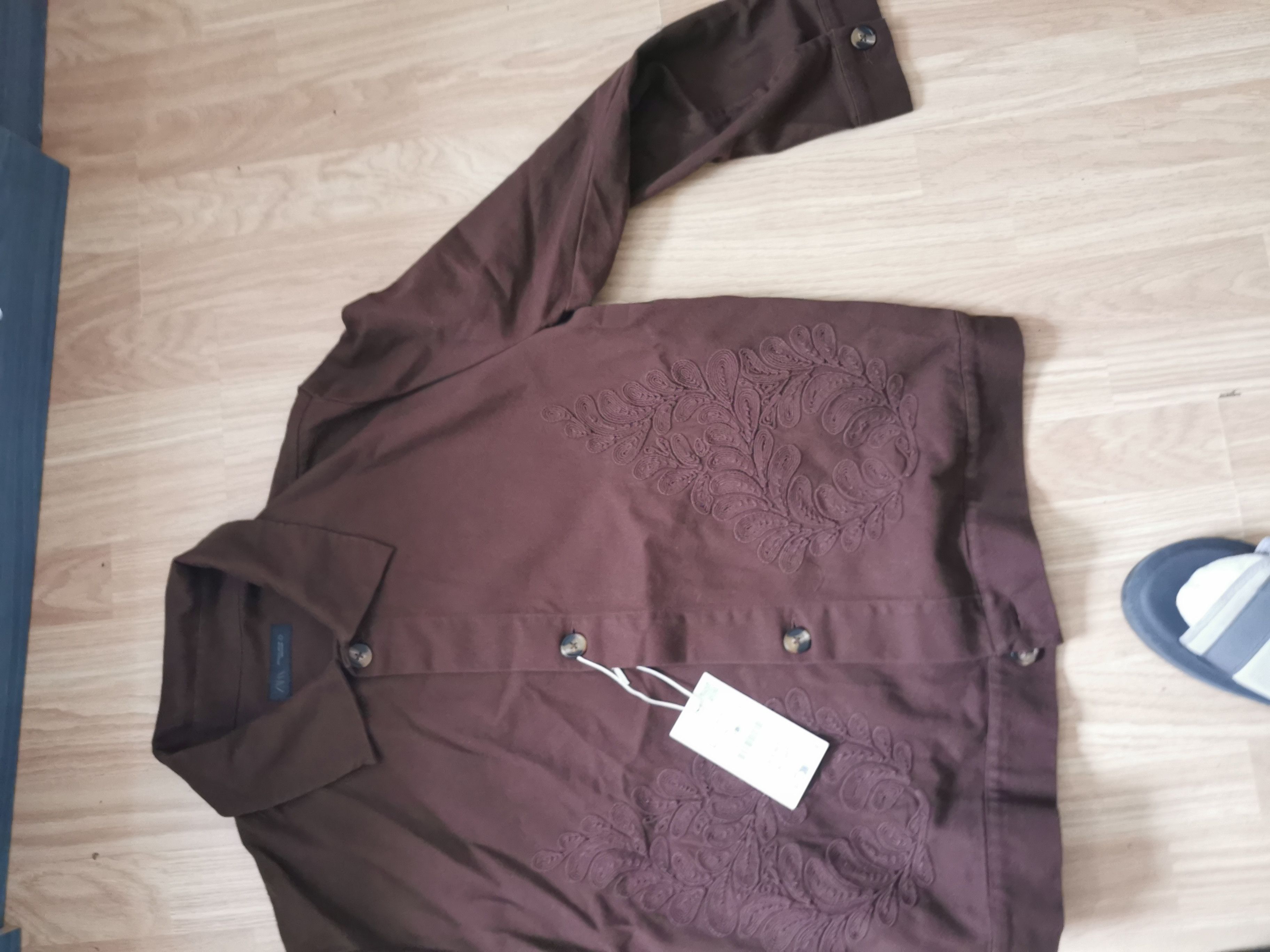 Zara Zara relaxed shirt size L, side hip pockets Size US L / EU 52-54 / 3 - 8 Thumbnail