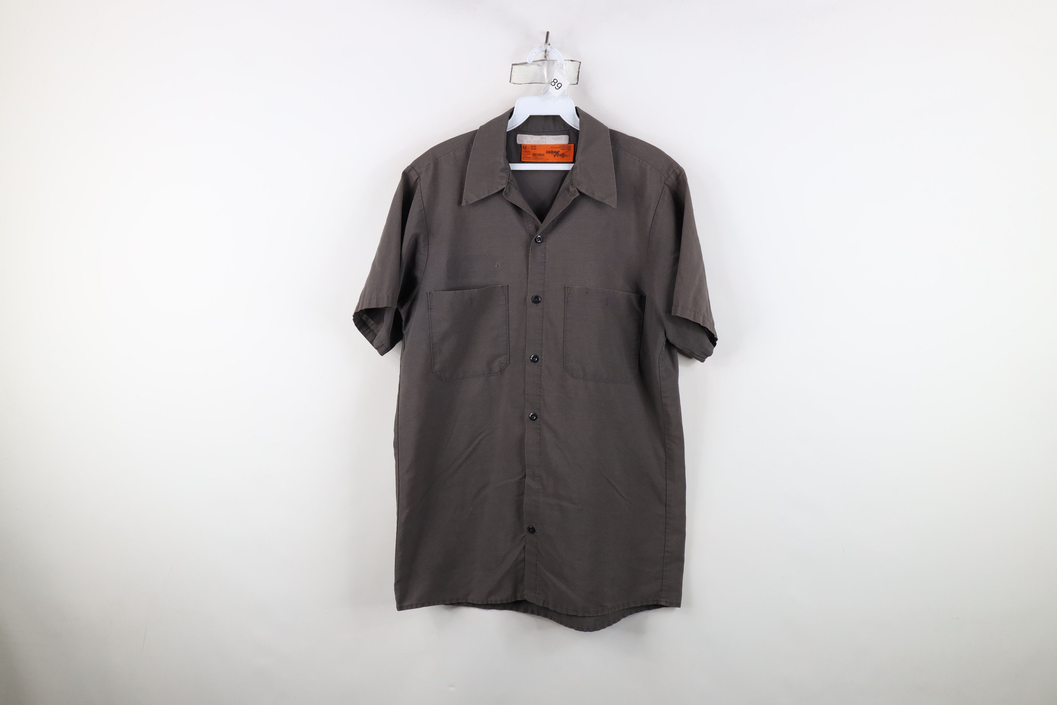 Vintage Vintage 90s Streetwear Workwear Mechanic Button Shirt USA Size US M / EU 48-50 / 2 - 1 Thumbnail