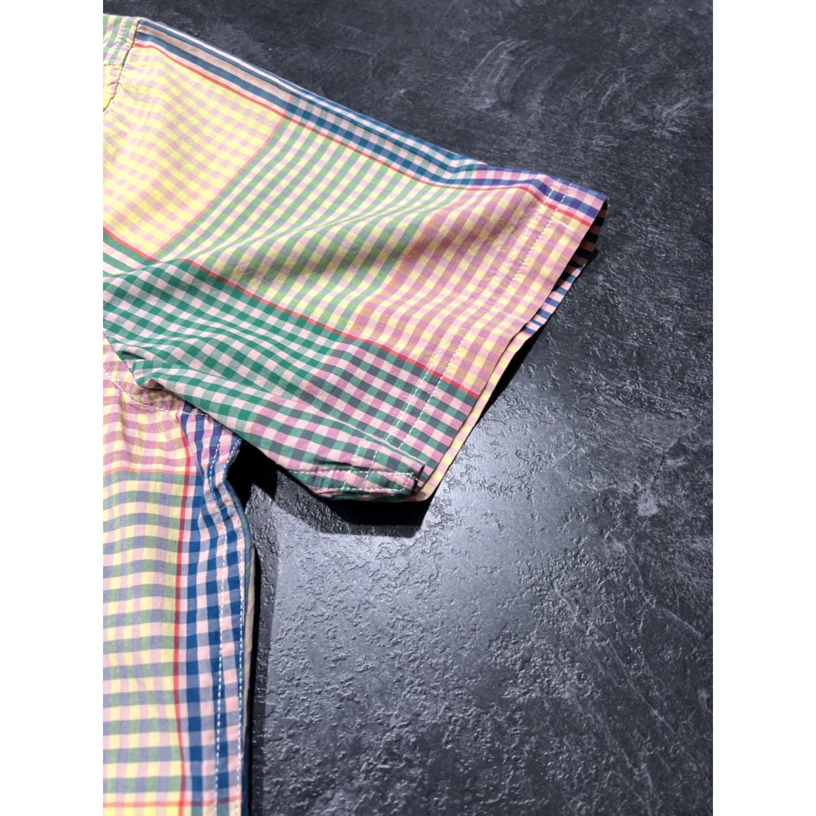 Scotch & Soda SCOTCH & SODA Shirt Button-Up Plaid Short Sleeve XL Men Multicolor Cotton Blend Casual Casualwear 90s Beach Colorful Patterned Shirt Mens XL Size US XL / EU 56 / 4 - 4 Thumbnail
