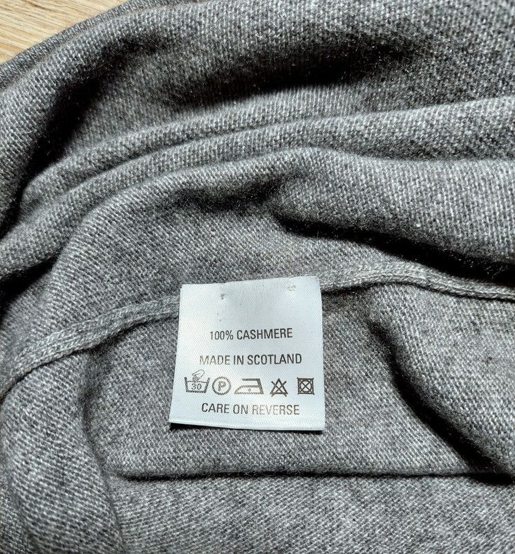 Ballantyne 100% cashmere sweater turtleneck jumper gray luxury soft Size S / US 4 / IT 40 - 6 Thumbnail
