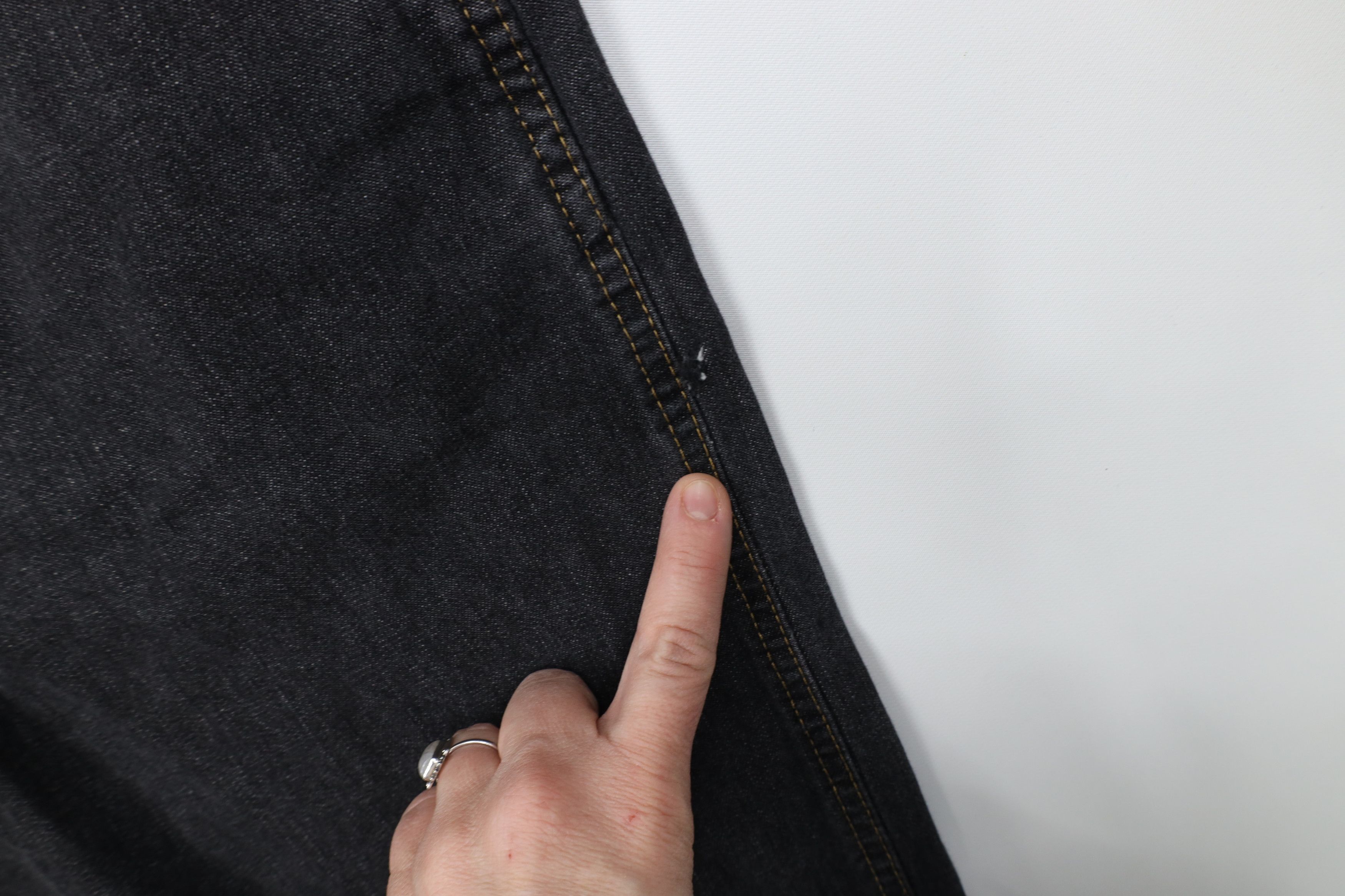 Ralph Lauren Vintage 90s Ralph Lauren Wide Leg Carpenter Jeans Black Size US 34 / EU 50 - 6 Thumbnail