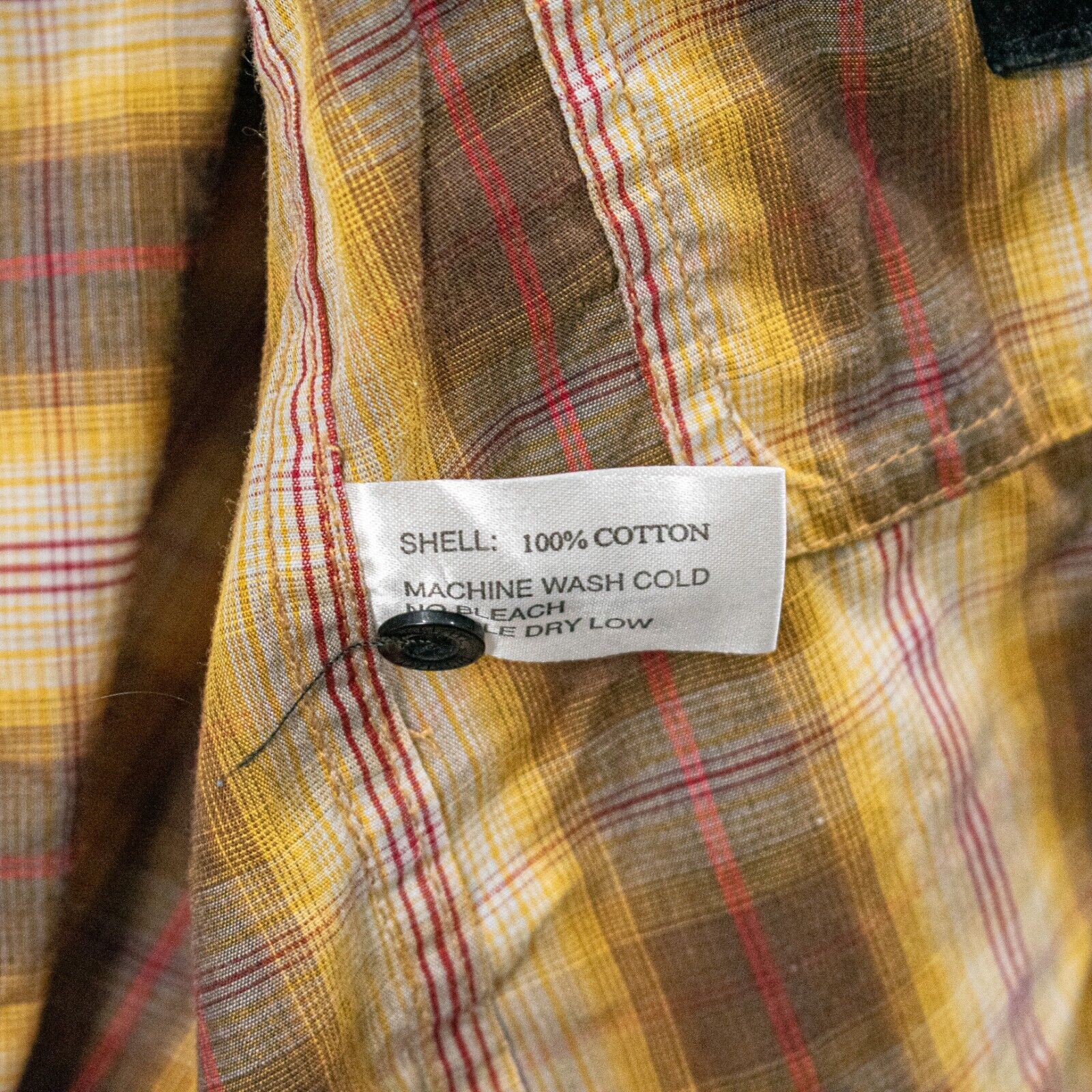 Dissizit DISSIZIT! Men's Large snap Button up Shirt in Brown Plaid Size US L / EU 52-54 / 3 - 9 Thumbnail