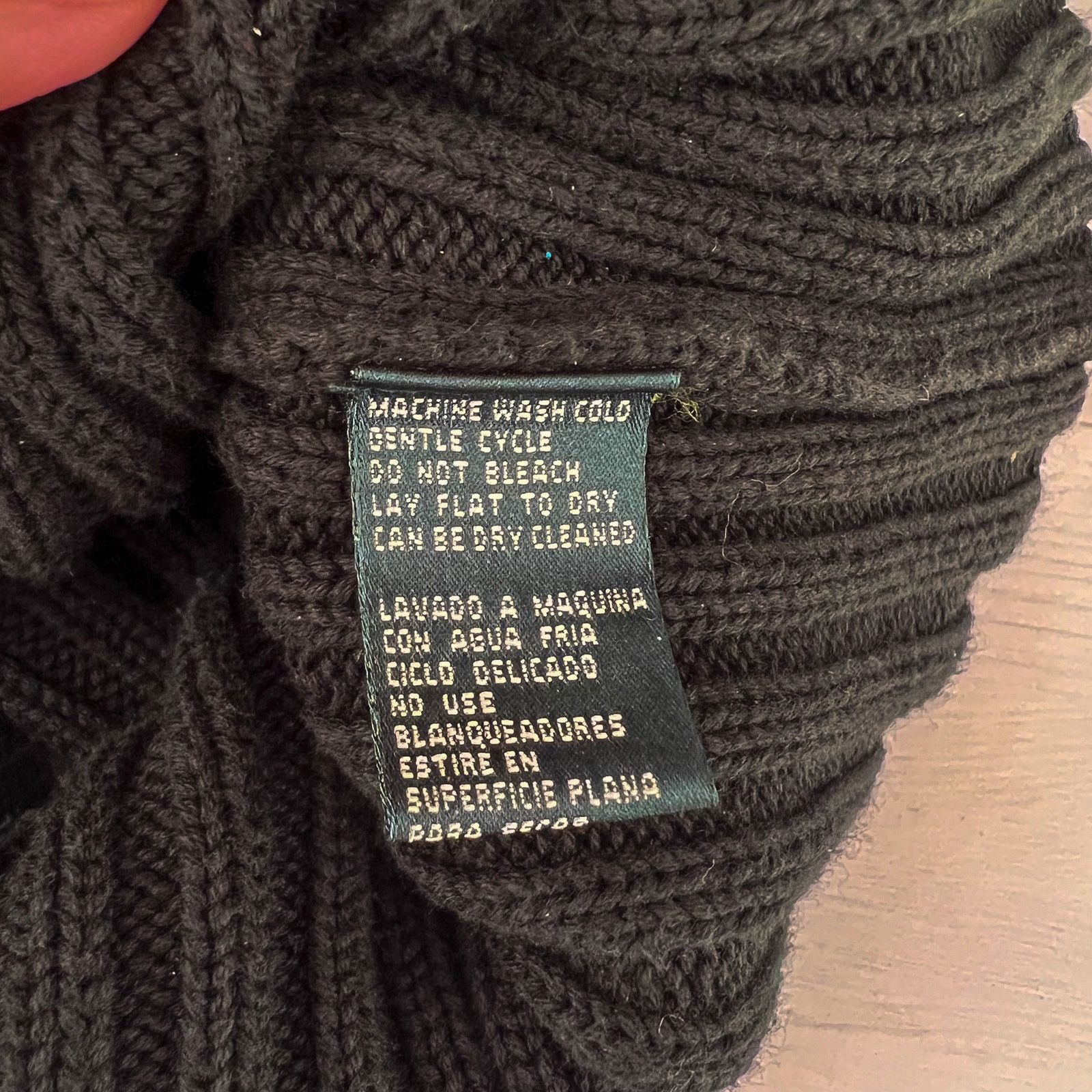 Lauren Ralph Lauren Ralph Lauren Sz S Green Turtleneck Sweater Silver Buttons Size S / US 4 / IT 40 - 11 Thumbnail
