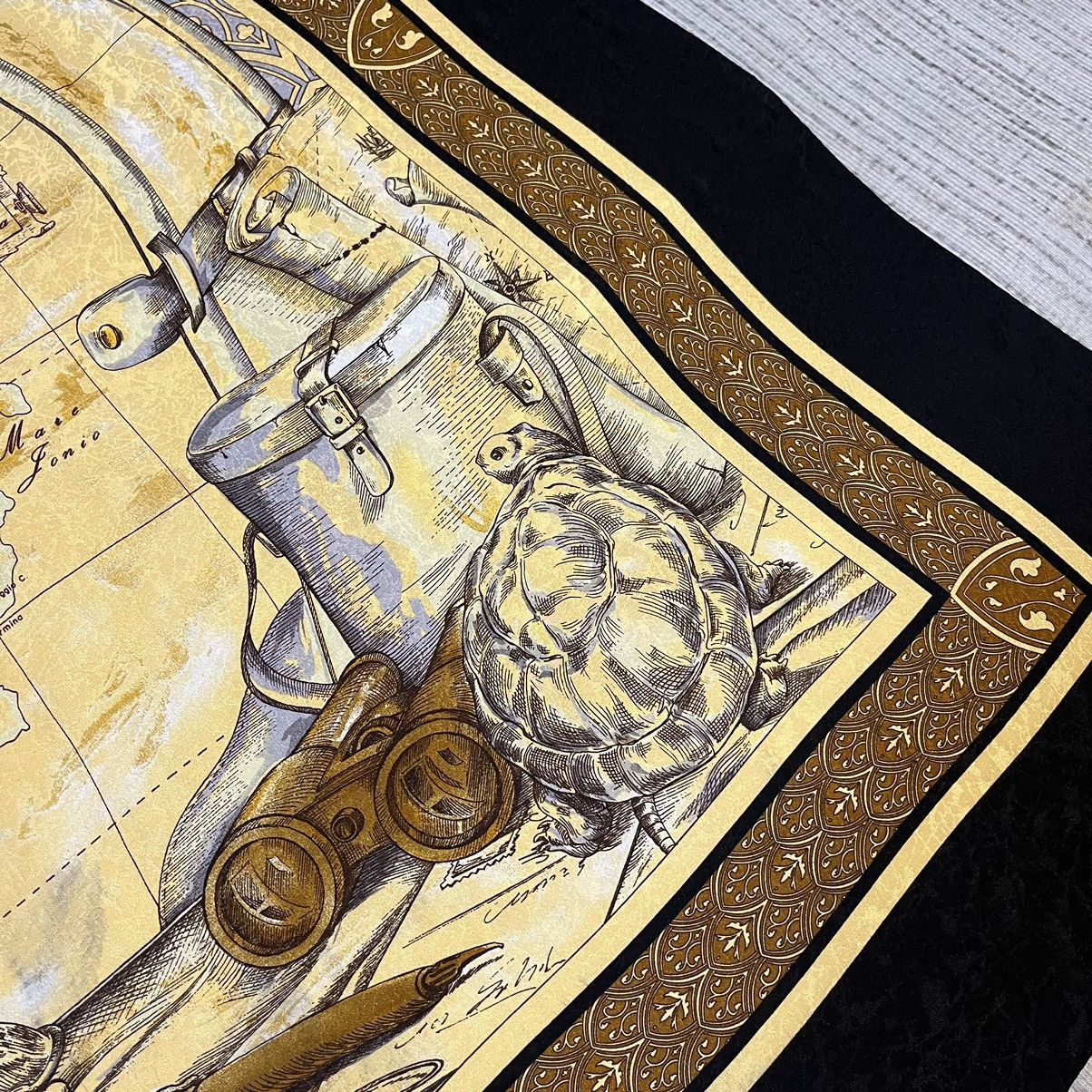Alviero Martini × Vintage Vintage Rare Alviero Martini Silk scarf Size ONE SIZE - 7 Thumbnail