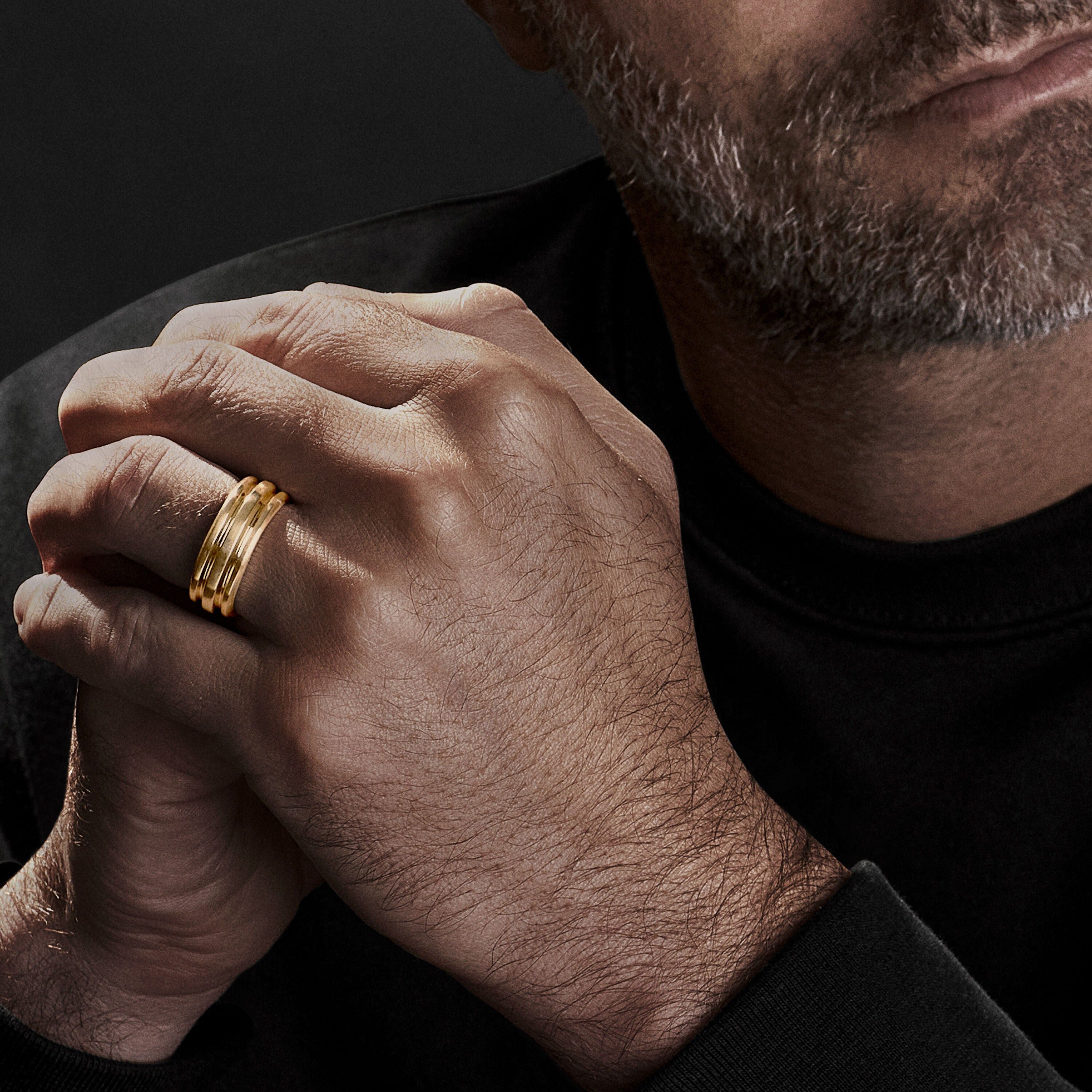 David Yurman o1w1db10526 R25398M/Size 6/ Deco Band Ring in Golden Size ONE SIZE - 4 Thumbnail