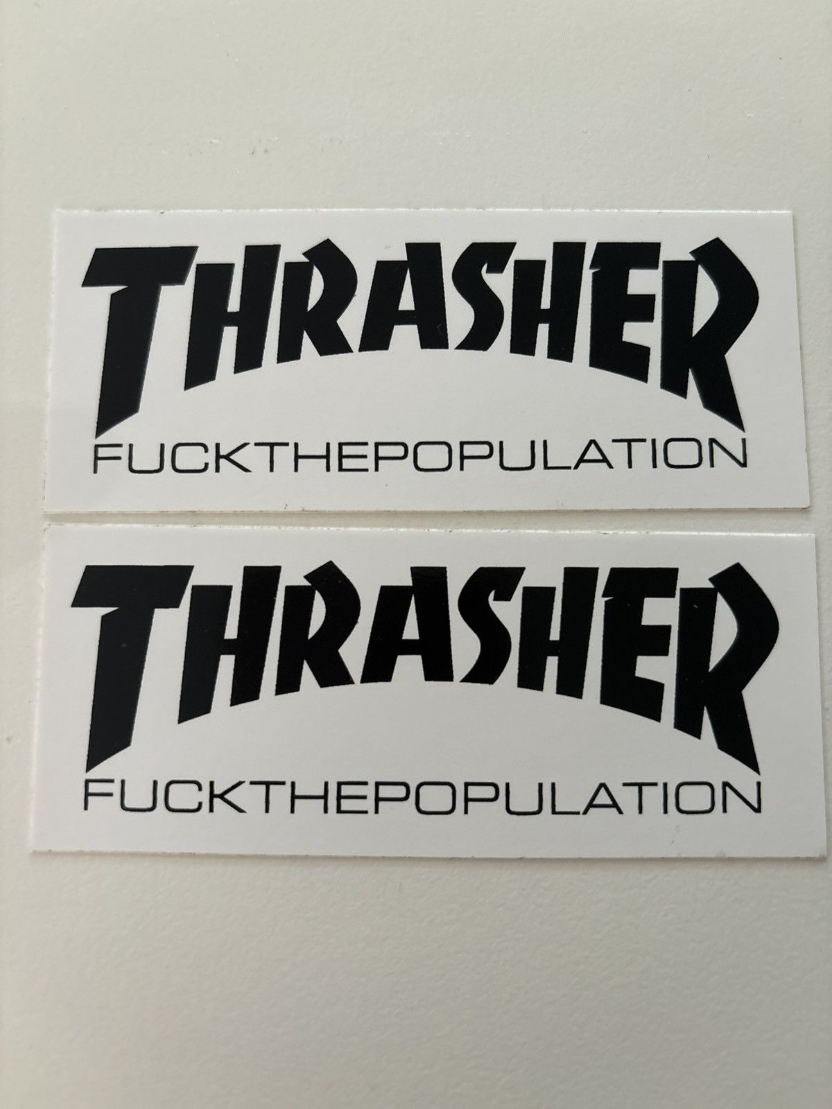 Fuck The Population × Thrasher Thrasher™ x Fuck The Population Collab Box Sticker 2-Pack Size ONE SIZE - 1 Preview