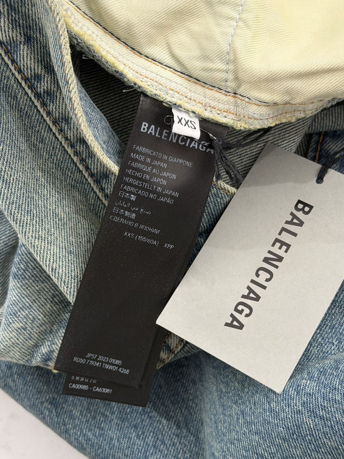 Balenciaga Balenciaga Oversized Baggy Japanese Denim Blue Denim Sz.XXS Size US 28 / EU 44 - 5 Thumbnail