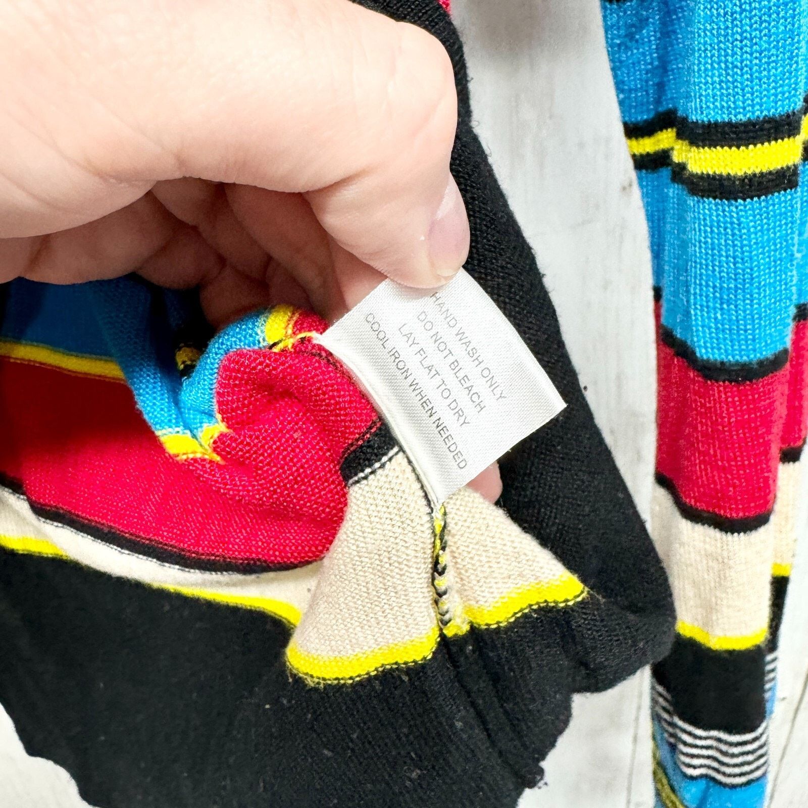 Vintage VTG Modcloth Top Medium Black Stripe Turtleneck Long Sleeve Size M / US 6-8 / IT 42-44 - 4 Thumbnail