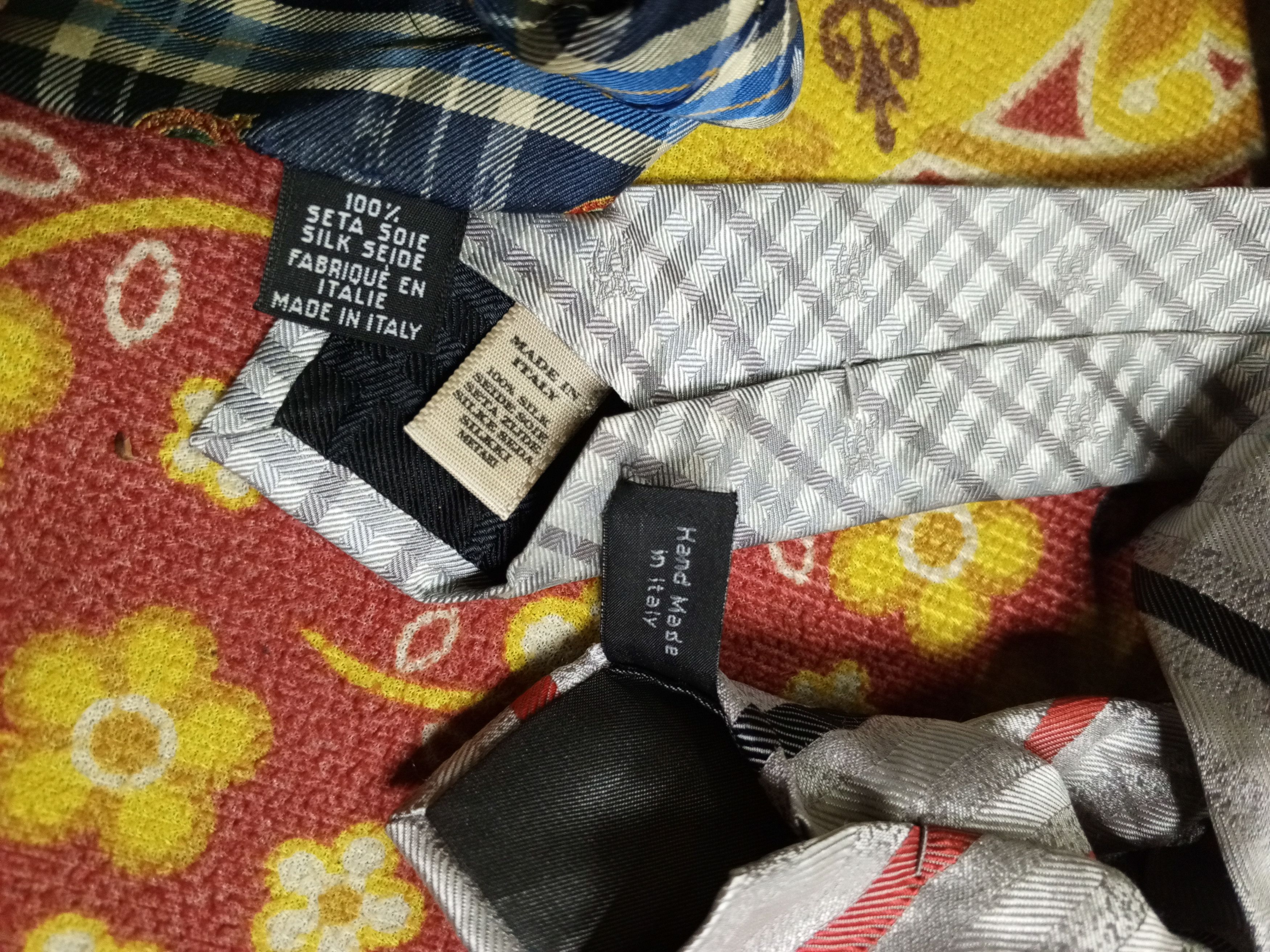 Designer 3 TIE(BURBERRY / COURREGES / LONCCHAMP ) Size ONE SIZE - 7 Thumbnail