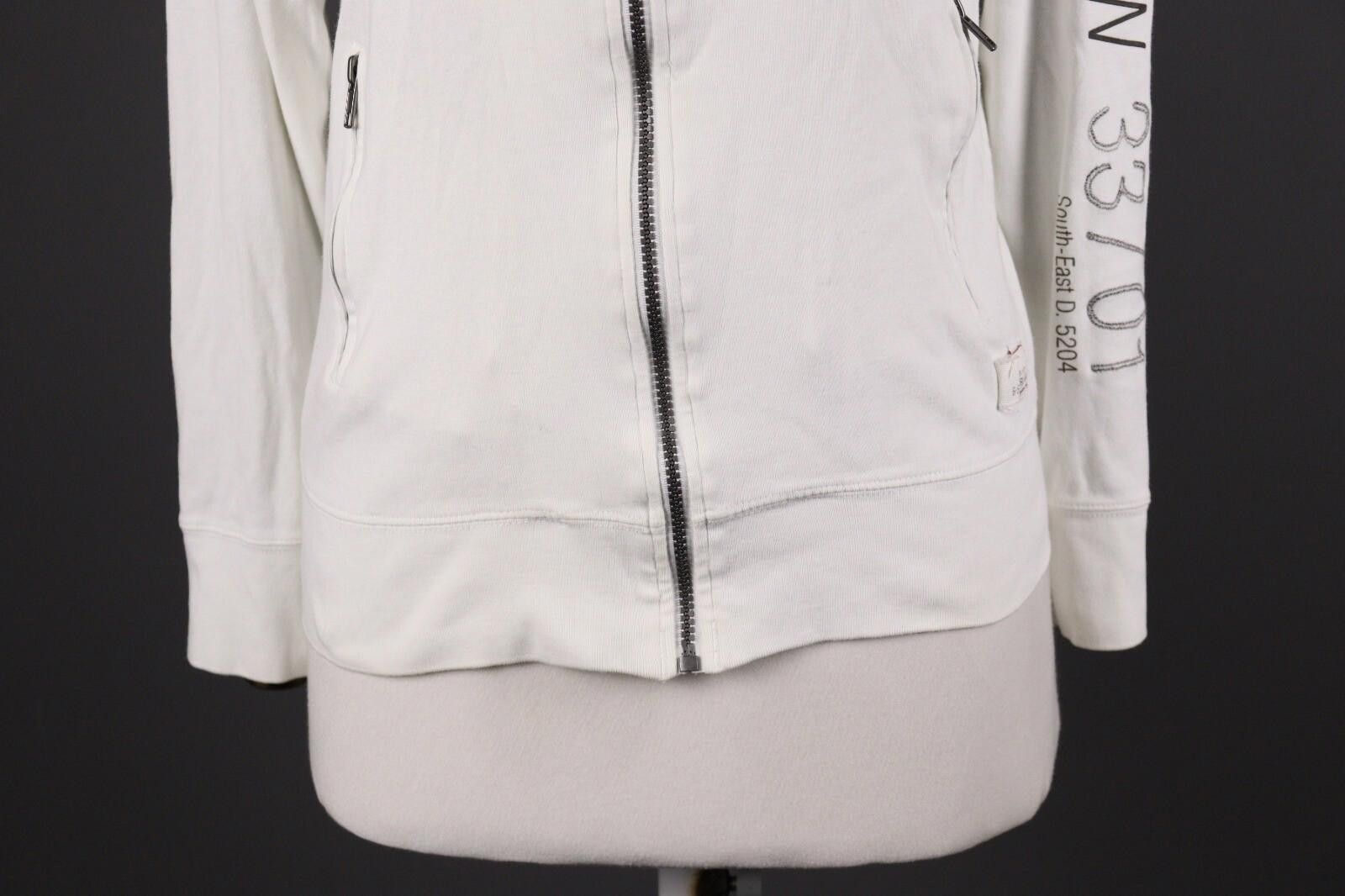 G-Star G-Star 3301 White Big Logo Full Zip Sweater Size M Size M / US 6-8 / IT 42-44 - 3 Thumbnail
