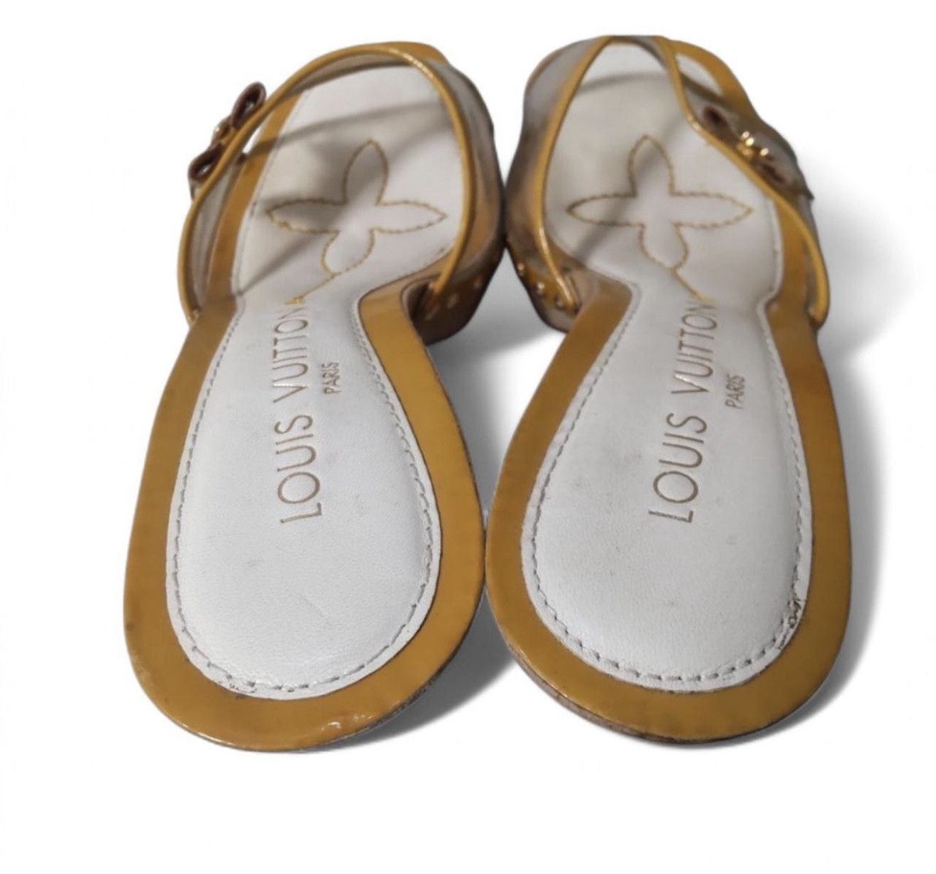 Louis Vuitton LOUIS VUITTON Mule Sandals Clear Ribbon Open Toe mules Size US 7 / IT 37 - 4 Thumbnail