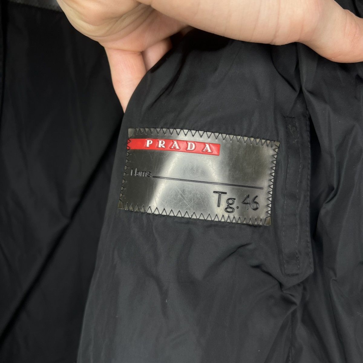 Designer × Prada × Vintage Vintage Prada padded black jacket Autumn Winter Insulated Size US M / EU 48-50 / 2 - 10 Thumbnail