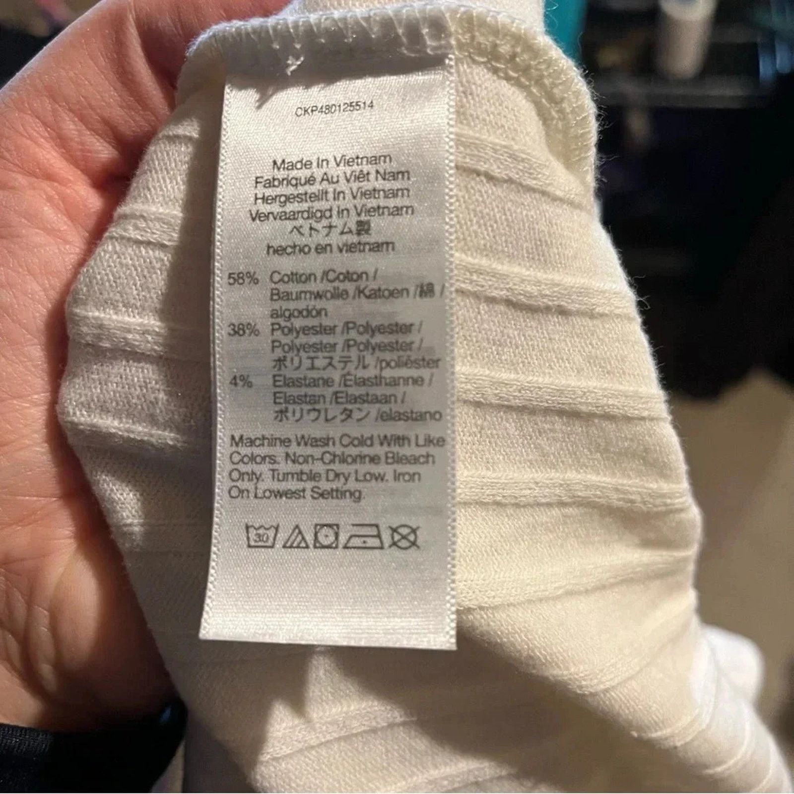 Madewell Madewell Cream Ribbed Long Sleeve Turtleneck Sweater Sz S Size S / US 4 / IT 40 - 3 Thumbnail