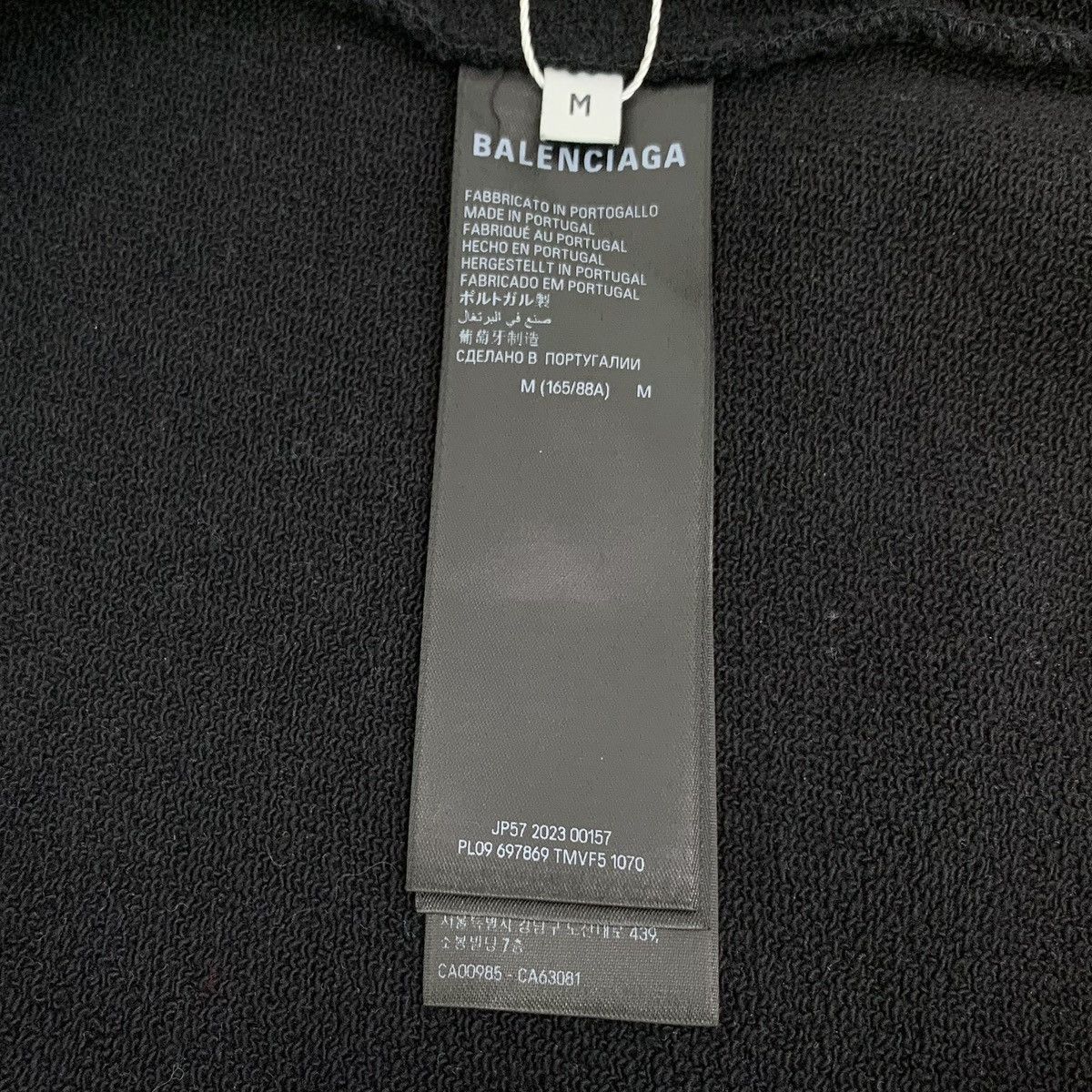 Balenciaga Balenciaga 23 Style Black Long Sleeve Sweatshirt K26WX Size US M / EU 48-50 / 2 - 6 Thumbnail