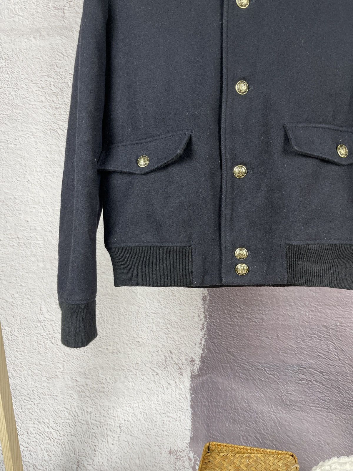 The Kooples The Kooples wool nylon bomber jacket navy/black Size US L / EU 52-54 / 3 - 13 Thumbnail