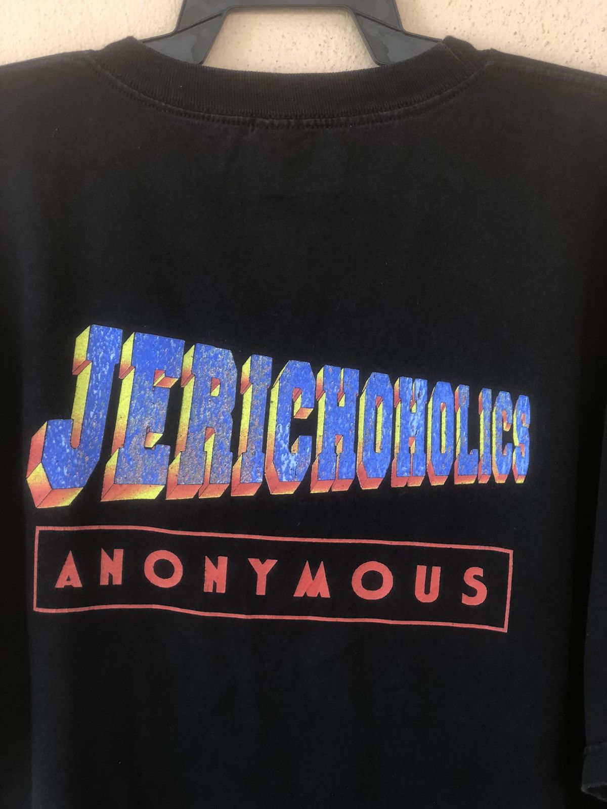 Vintage Vintage 90s WCW MONDAY JERICHO Wrestling Tee Size US XXL / EU 58 / 5 - 7 Thumbnail