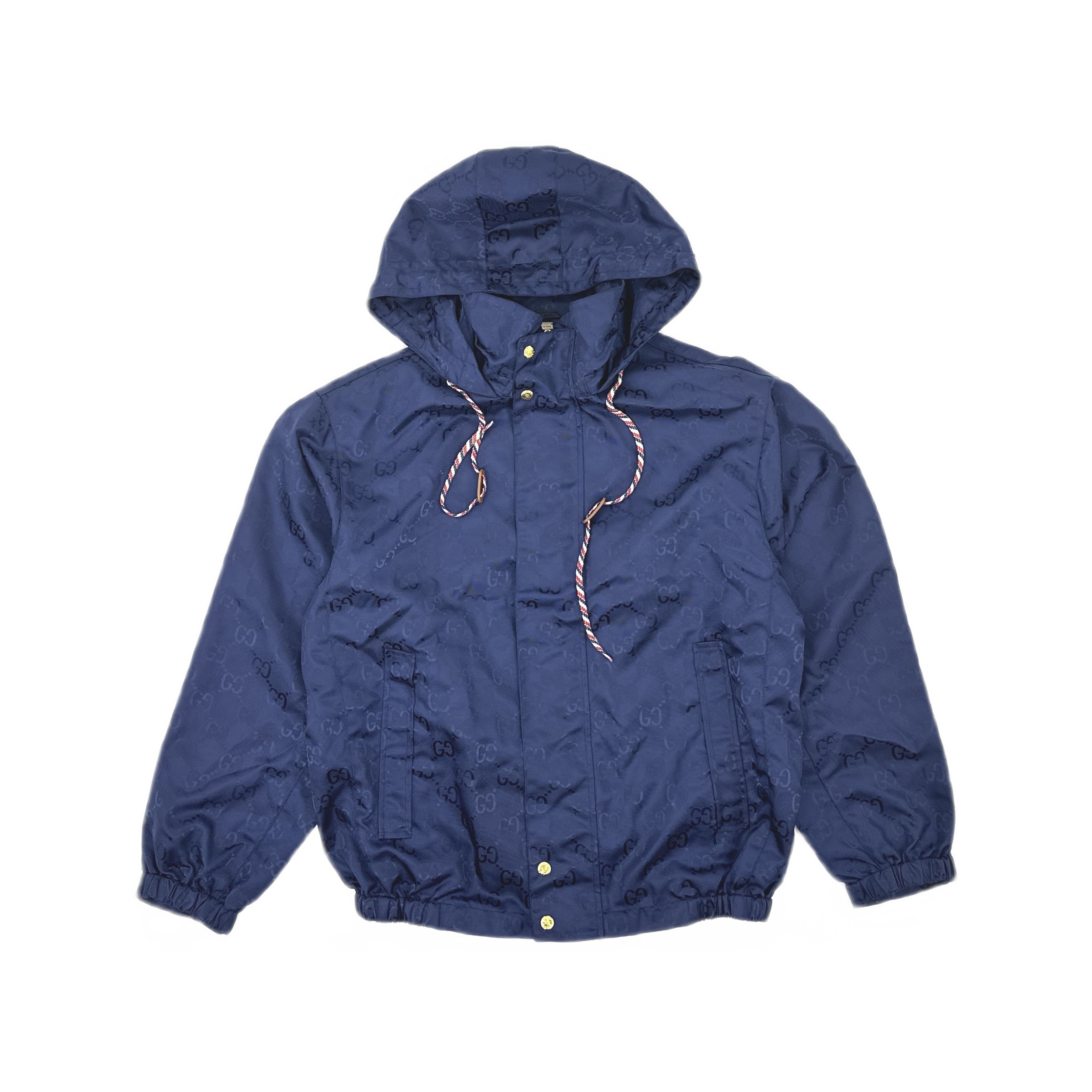 Gucci Gucci Monogram Hooded Jacket Blue Size S Size US S / EU 44-46 / 1 - 1 Thumbnail