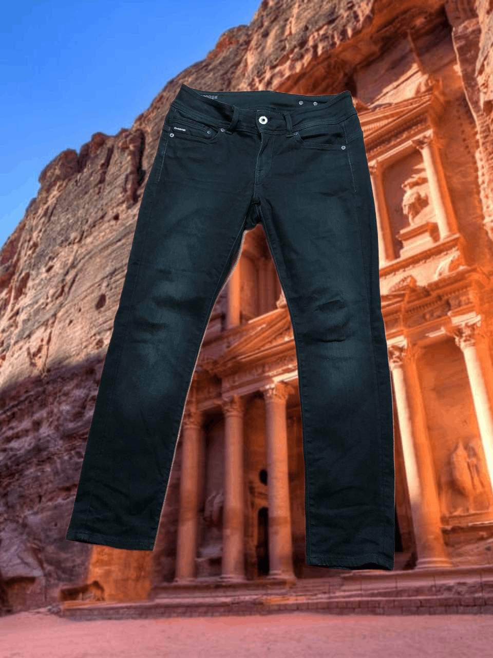 G-Star Vintage G-Star Raw MIDGE MID STRAIGHT black jeans Y2K Size 29" - 1 Thumbnail