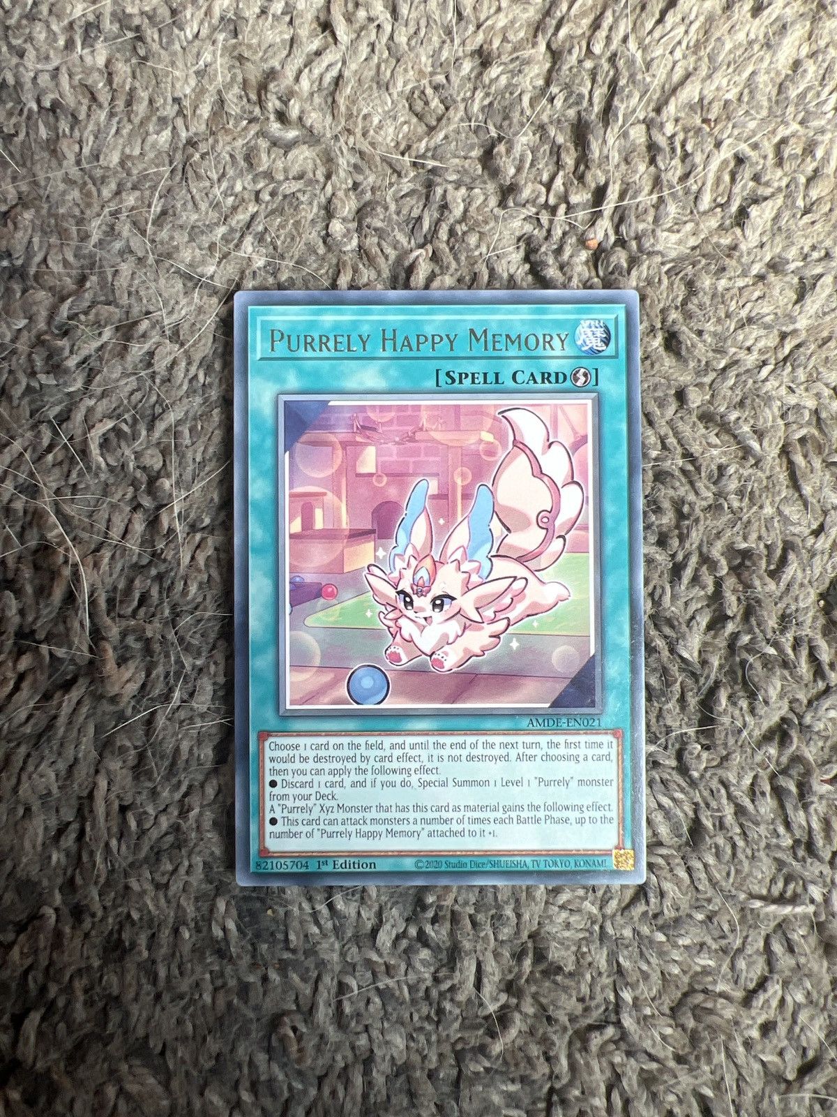 Hypebeast 2020 Konami Yu-Gi-Oh! Purrely Happy Memory Card Size ONE SIZE - 1 Thumbnail