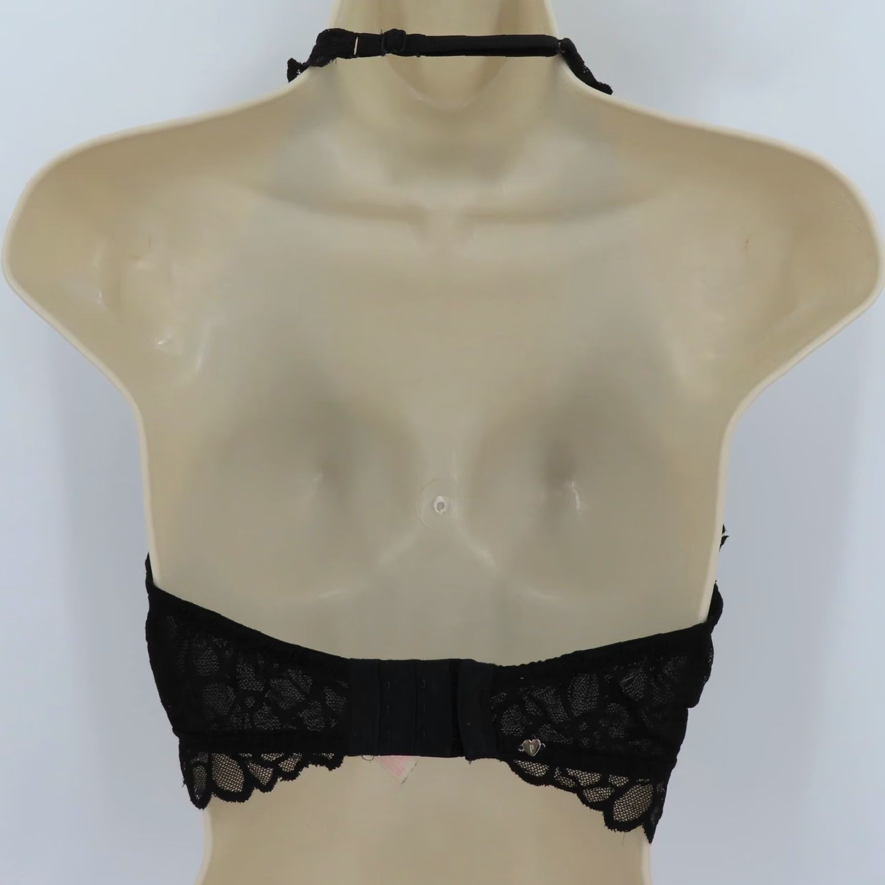 Victoria's Secret PINK Victoria's Secret Small D-DD Black Flower Lace Halter Bralette Underwire Bralette Women N/A Size ONE SIZE - 6 Thumbnail