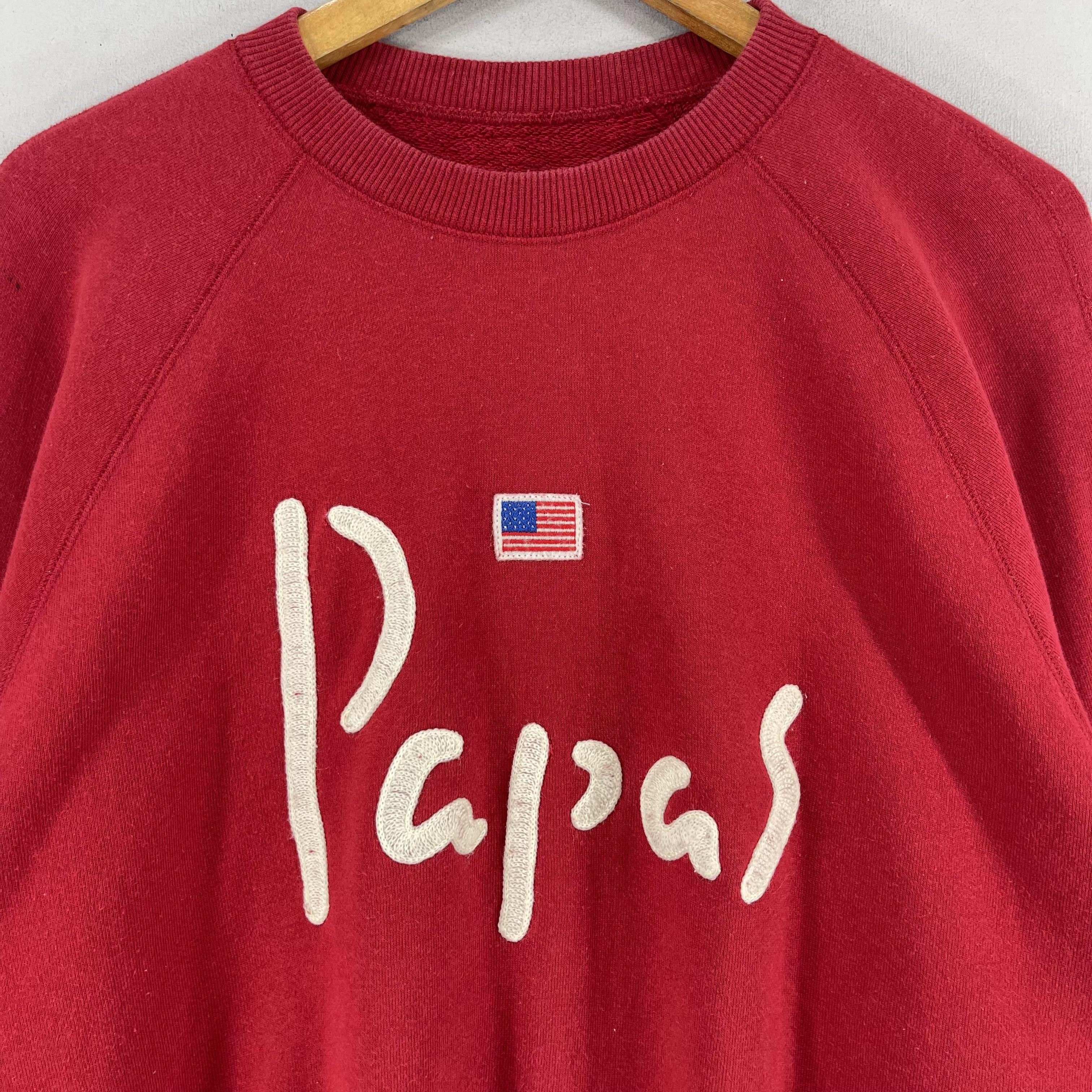 Japanese Brand × Vintage Vintage 90s PAPAS Maniere De Heming Crewneck Sweatshirt Size US L / EU 52-54 / 3 - 2 Thumbnail