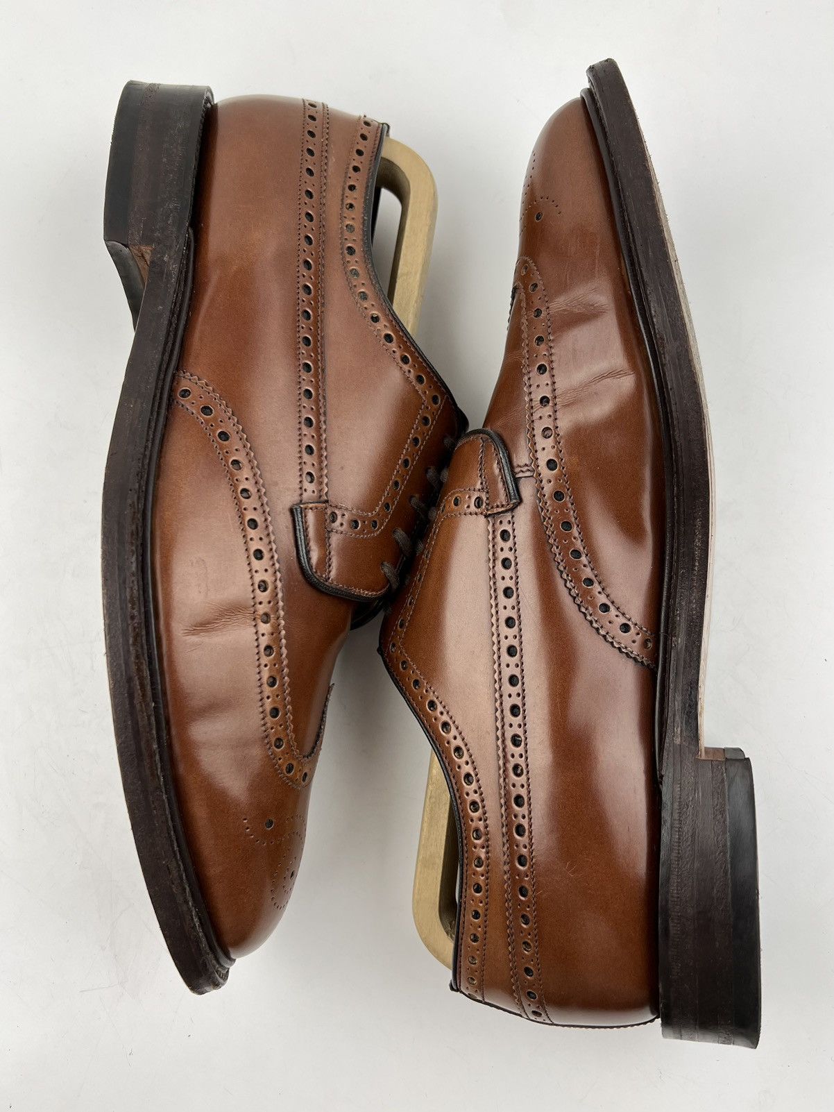 Loake LOAKE Brogues Leather Shoes Made in England Brown Men’s Size US 12 / EU 45 - 13 Thumbnail