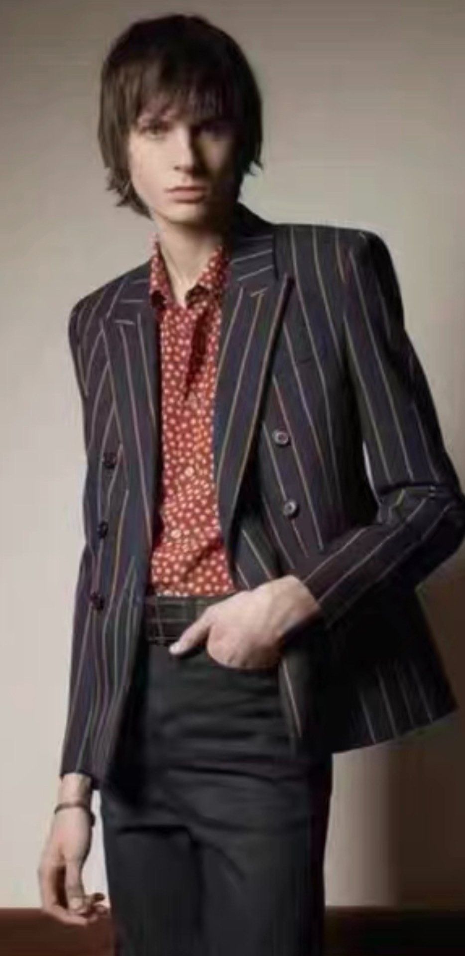 Saint Laurent Paris Saint Laurent Classic Red Polka Dot Silk Shirt Size US XS / EU 42 / 0 - 9 Thumbnail