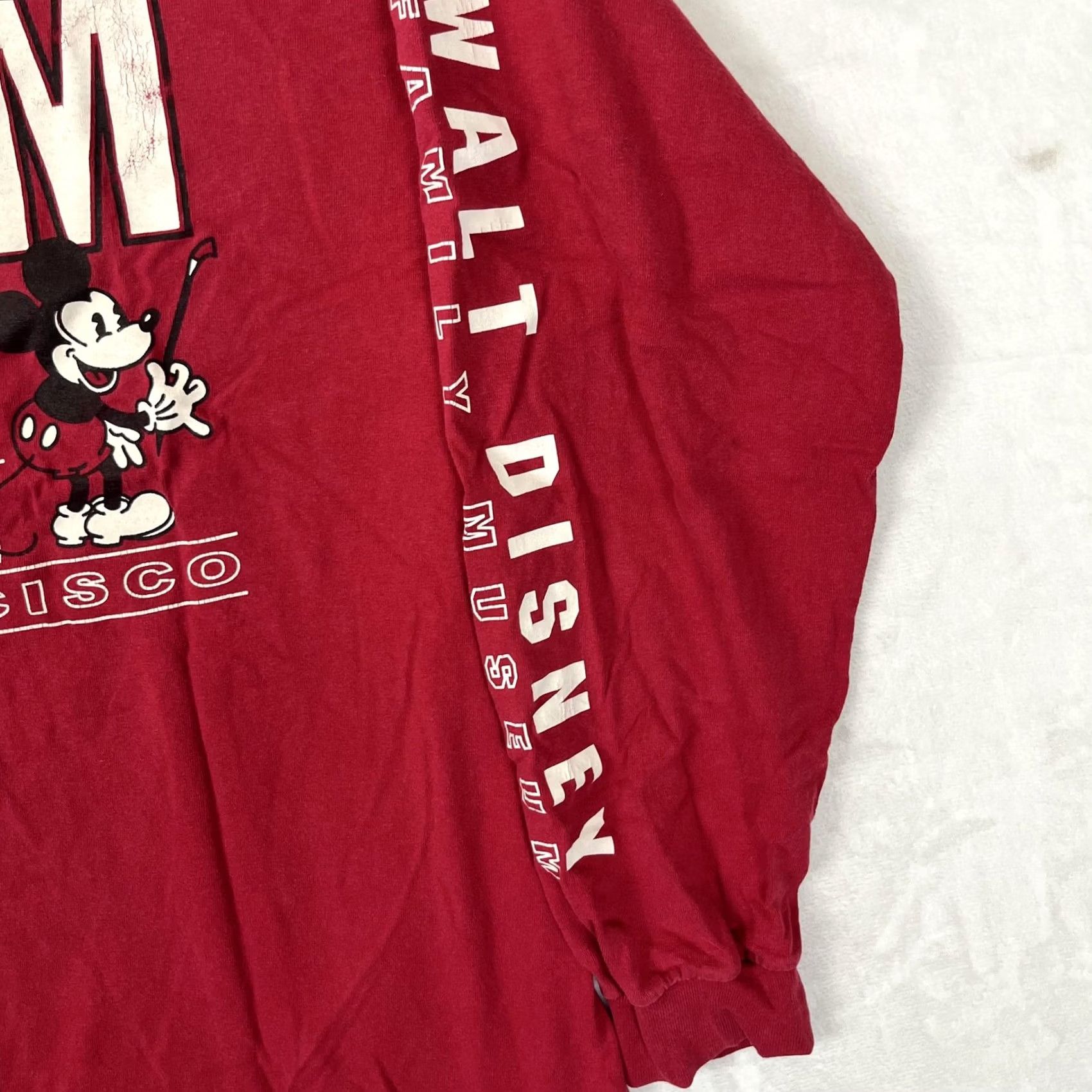 Disney VINTAGE Walt Disney Family Museum Long Sleeve T-Shirt Mens XL Red Mickey Size US XL / EU 56 / 4 - 3 Thumbnail