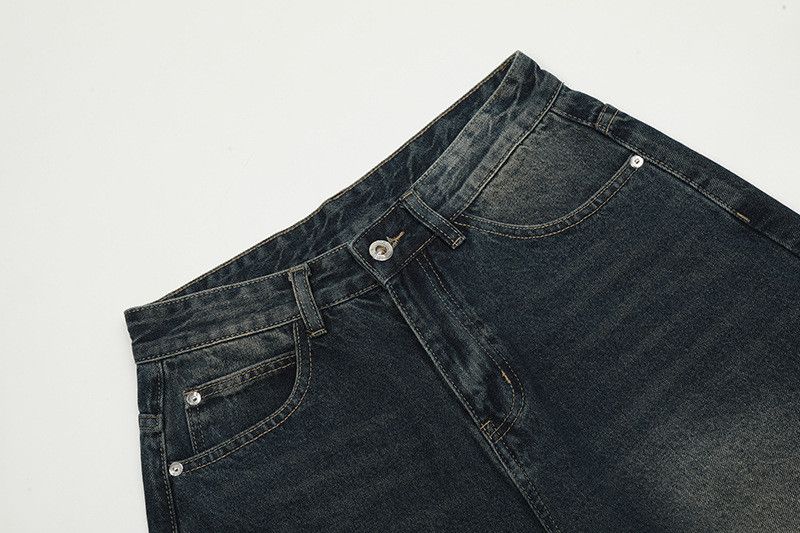 Vintage American Retro Street Loose-Fit Distressed Denim Shorts Size US 32 / EU 48 - 3 Thumbnail