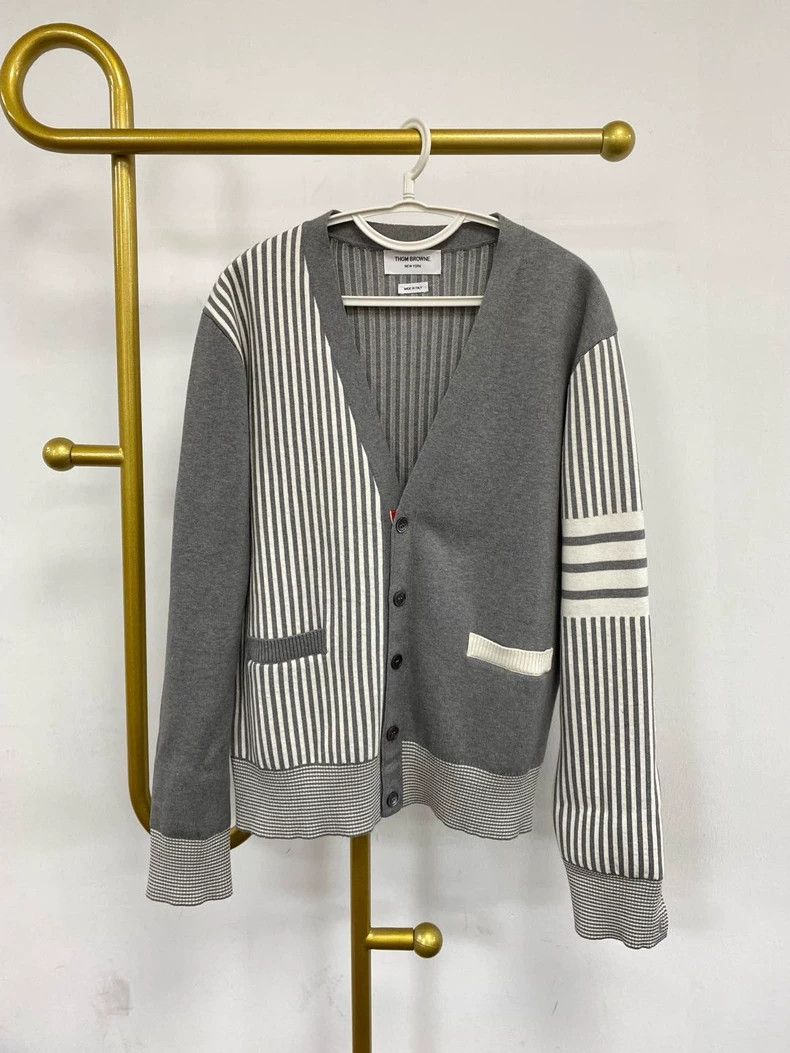 Thom Browne Thom Browne Knitted cardigan Size US XL / EU 56 / 4 - 1 Thumbnail