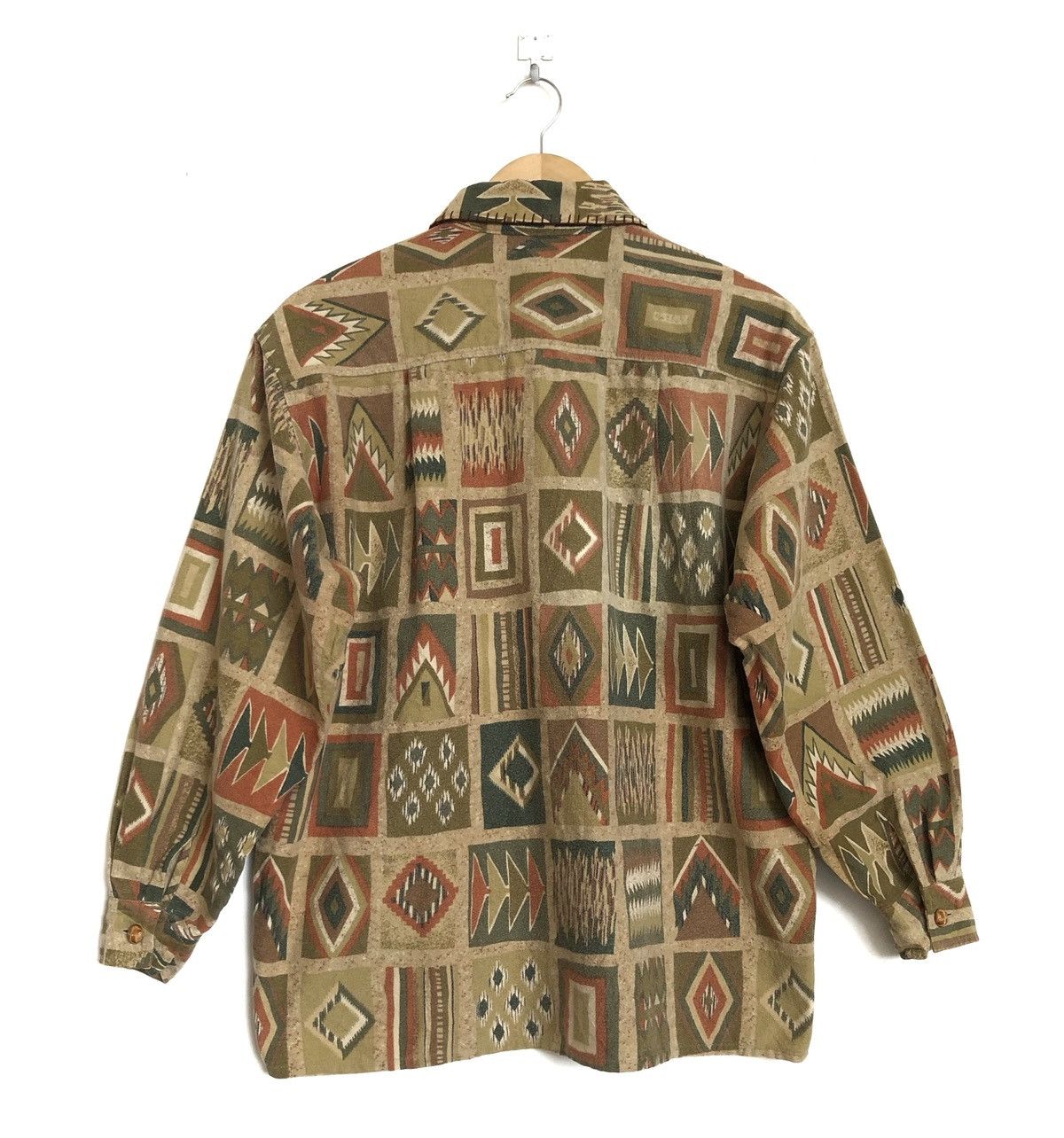 Vintage VINTAGE JAPAN ALPINON NAVAJO BUTTON UPS SHIRT JACKET Size US M / EU 48-50 / 2 - 2 Thumbnail