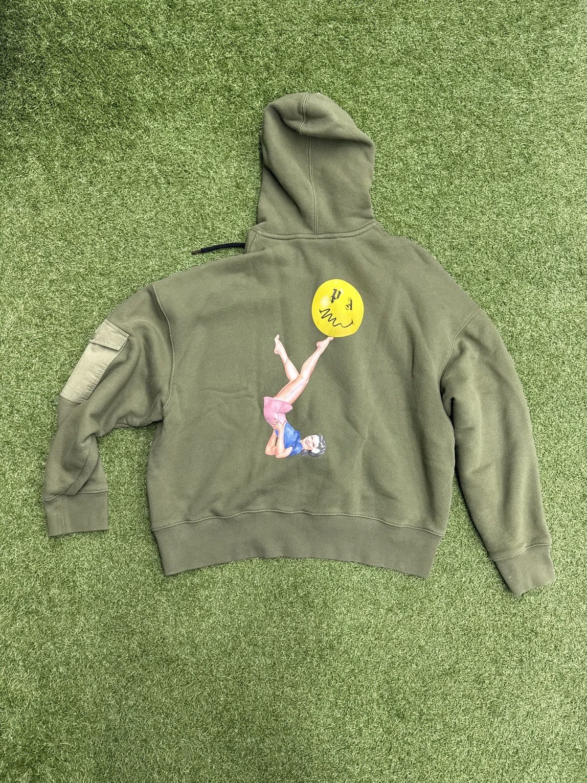 Palm Angels Palm Angels Pin-Up Hoodie Military Green Size US L / EU 52-54 / 3 - 2 Thumbnail