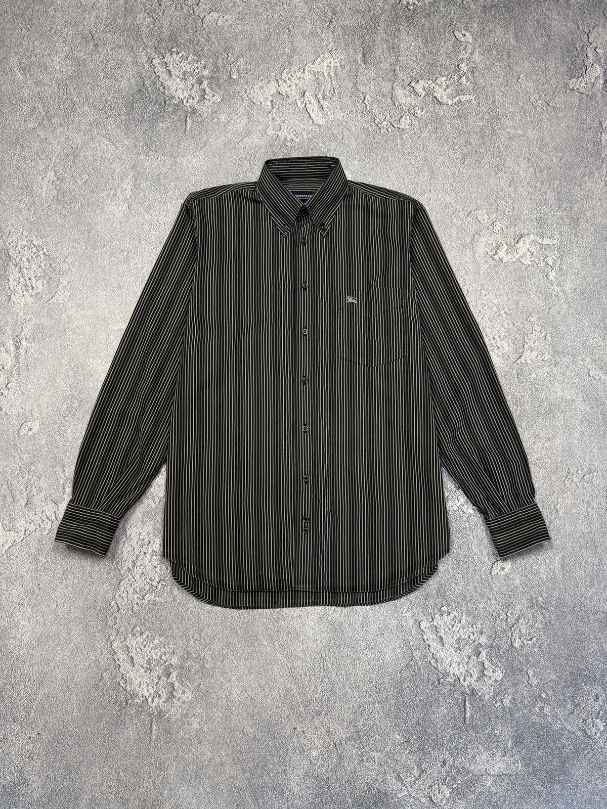 Burberry Burberry shirt men cotton vintage logo S gray Size US S / EU 44-46 / 1 - 1 Thumbnail