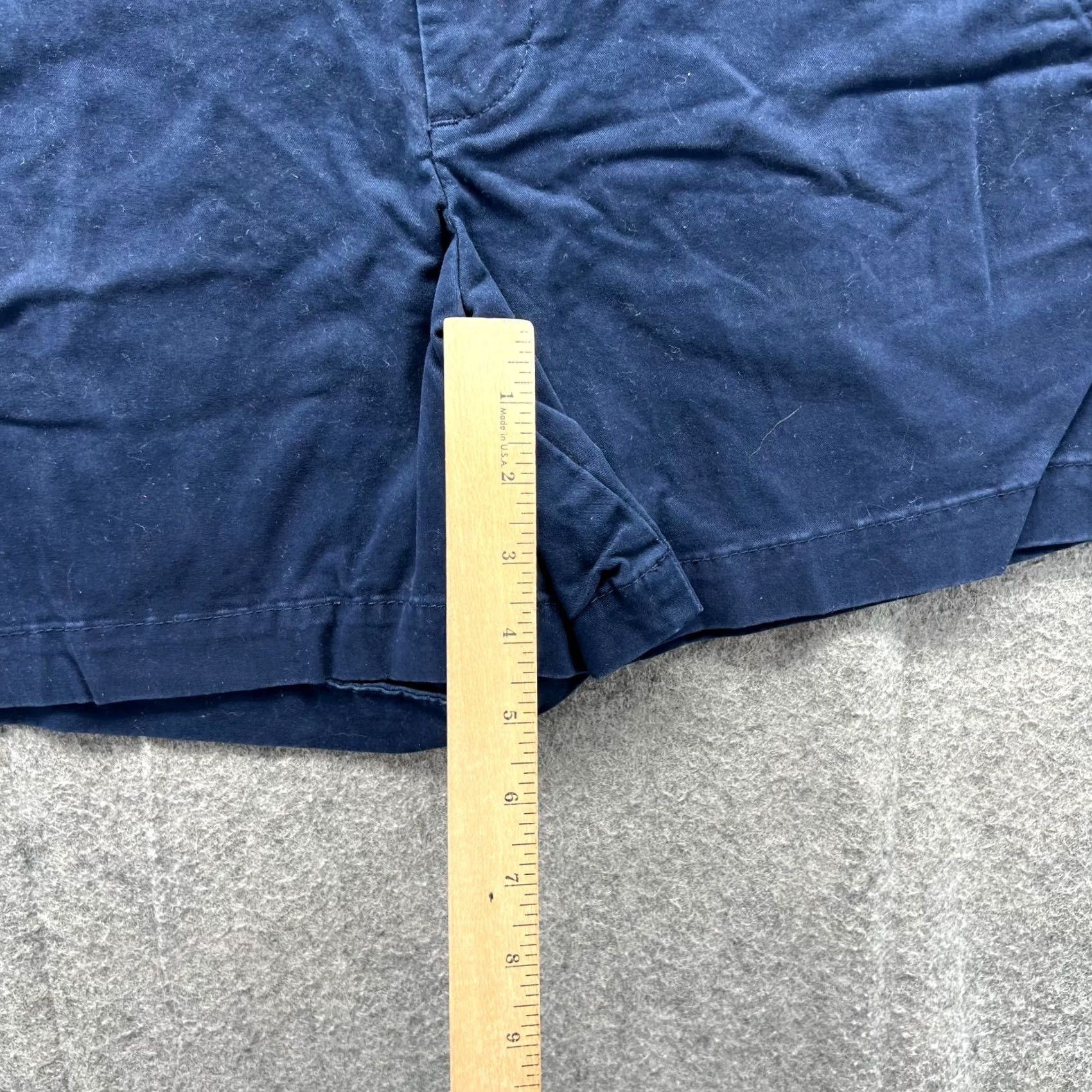 Tommy Hilfiger Tommy Hilfiger Shorts Womens 4 Blue Navy Red Chino Flat Front Classic Canvas Casual Summer Beach Size 27" / US 4 / IT 40 - 6 Thumbnail