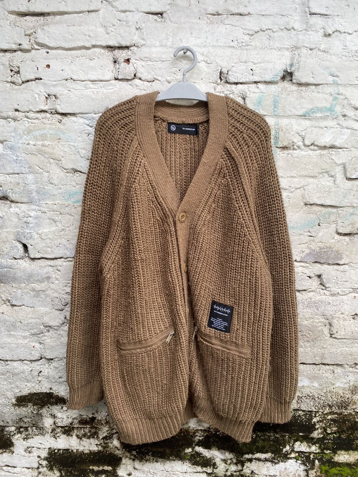 GU × Undercover GU X UNDERCOVER OVERSIZED BROWN CARDIGAN FW21 Size US XXL / EU 58 / 5 - 1 Thumbnail
