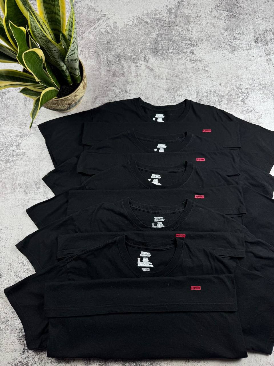 Supreme x5 Supreme Hanes Men’s M Size Black Comfort Soft Basic Cotton Jersey T-Shirt Tee Size US M / EU 48-50 / 2 - 4 Thumbnail