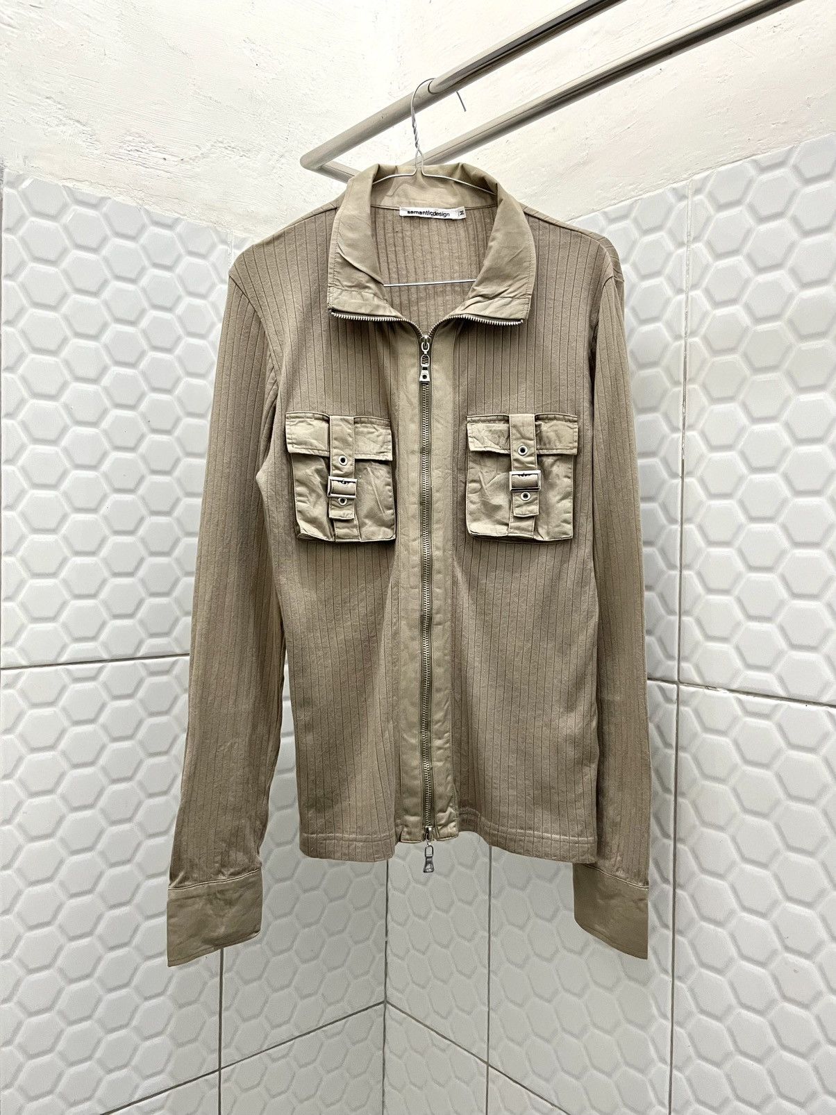 Japanese Brand Archive Semantic Design Ribbed Pocket Longsleeve Size US M / EU 48-50 / 2 - 1 Thumbnail
