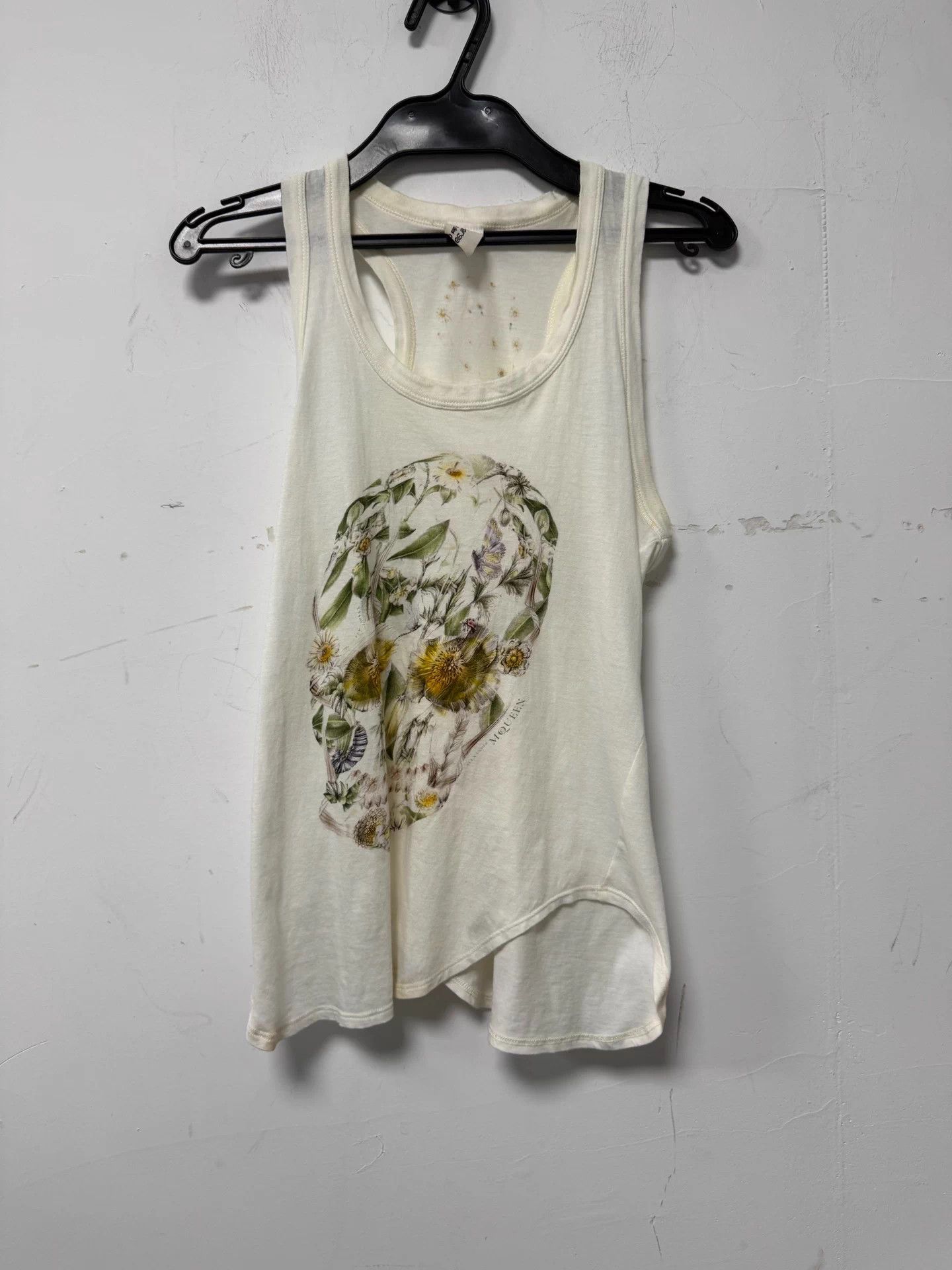 Comme des Garcons CORSO COMME des GARÇONS floral skull print white tank top S Size S / US 4 / IT 40 - 1 Thumbnail