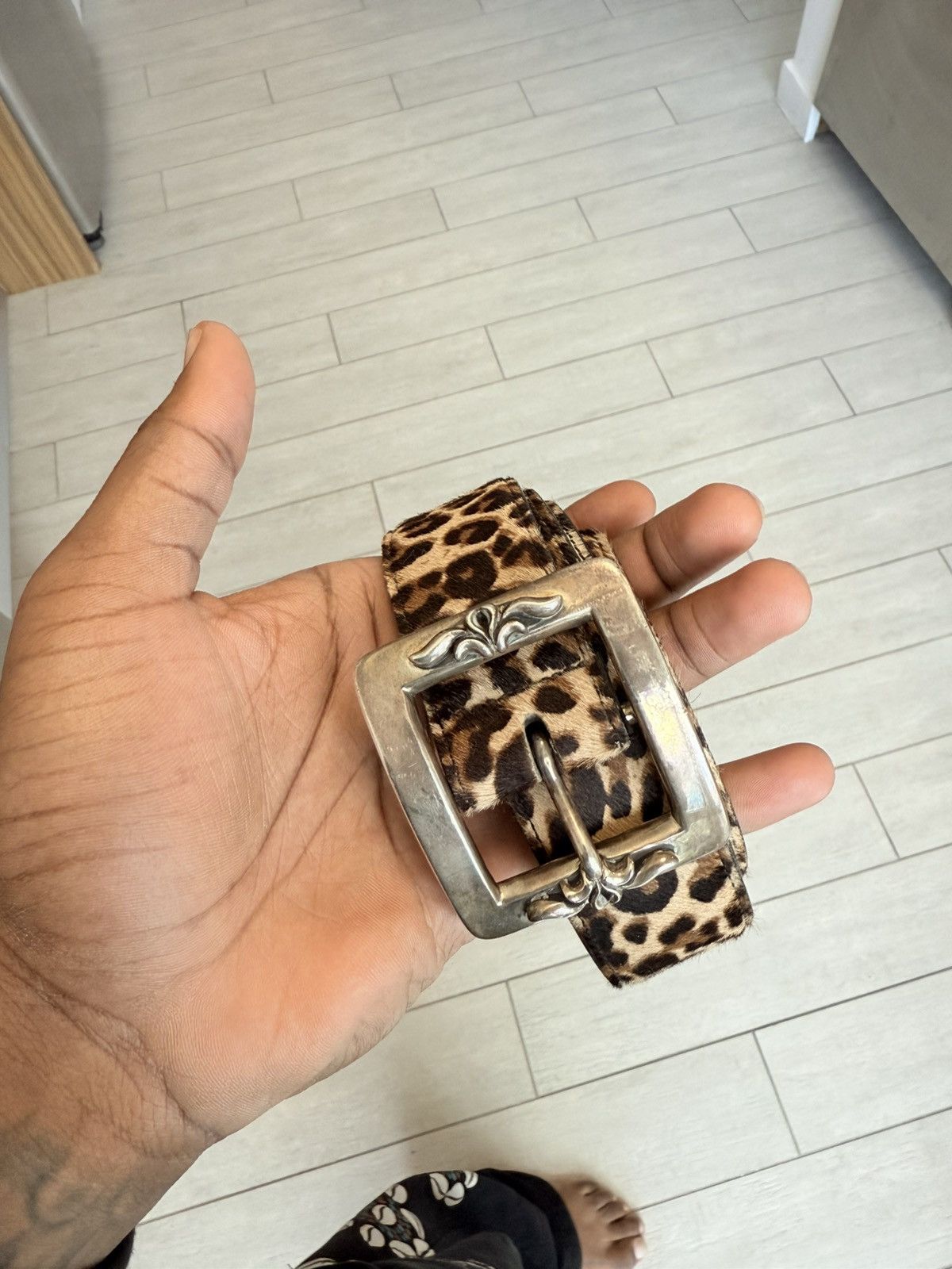 Chrome Hearts Chrome Hearts Cheetah Belt Size 38 - 11 Thumbnail