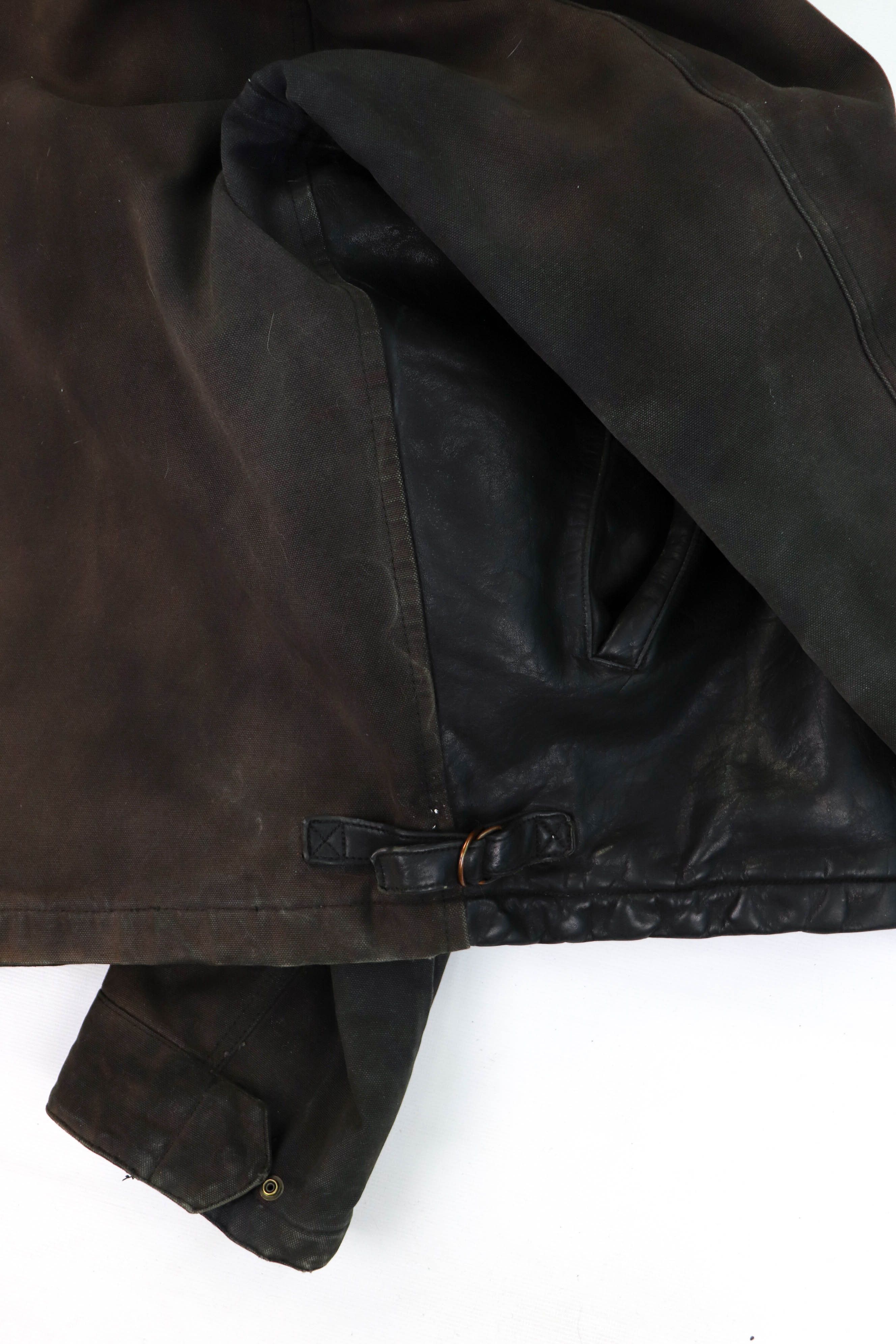 Boneville Boneville Vintage Thrashed Distress Sunfaded Leather Jacket Size US L / EU 52-54 / 3 - 15 Thumbnail