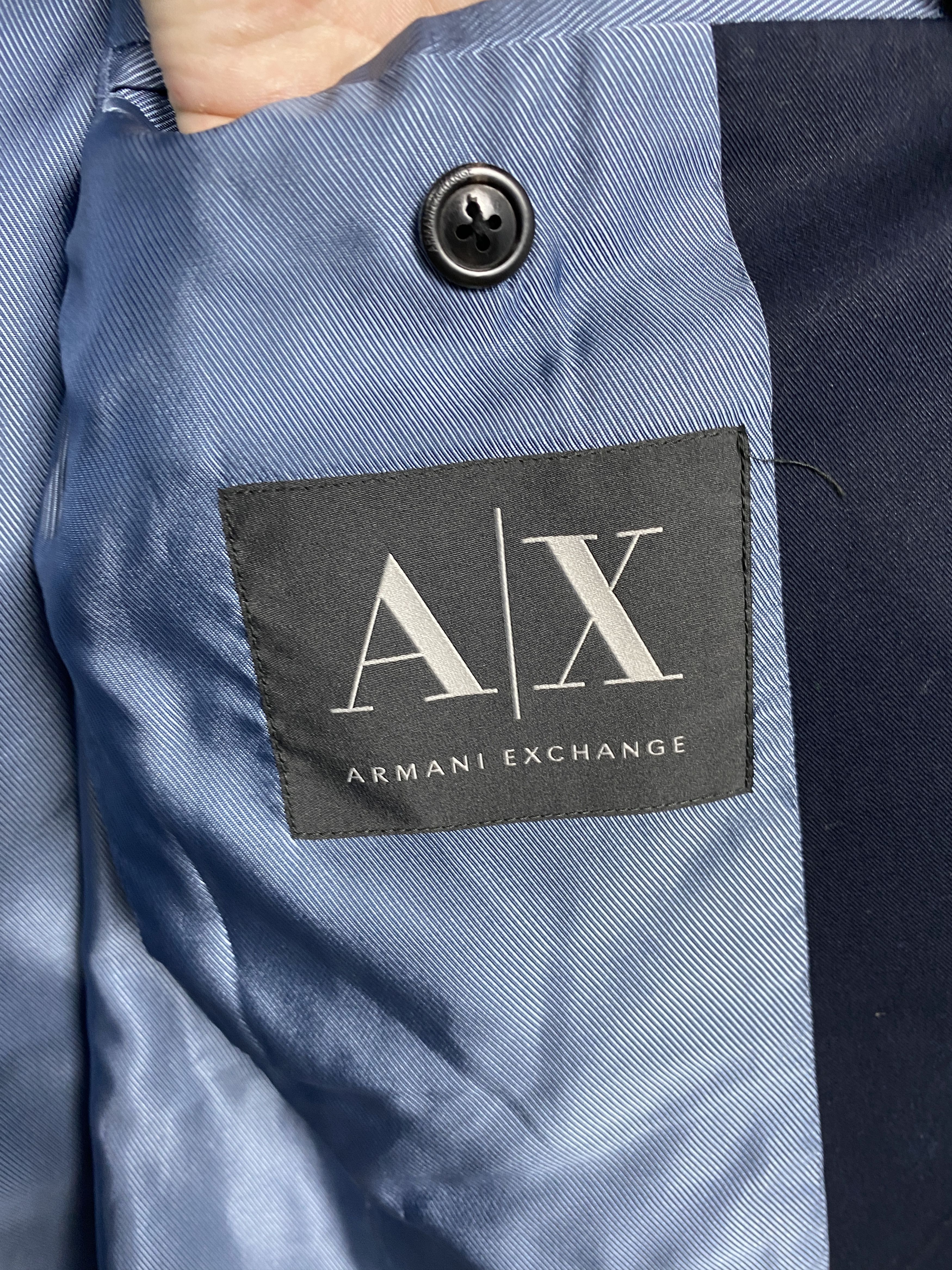 Armani × Armani Exchange × Vintage Armani Exchange Vintage Mens Two Buttons Blazer Jacket Size US M / EU 48-50 / 2 - 4 Thumbnail