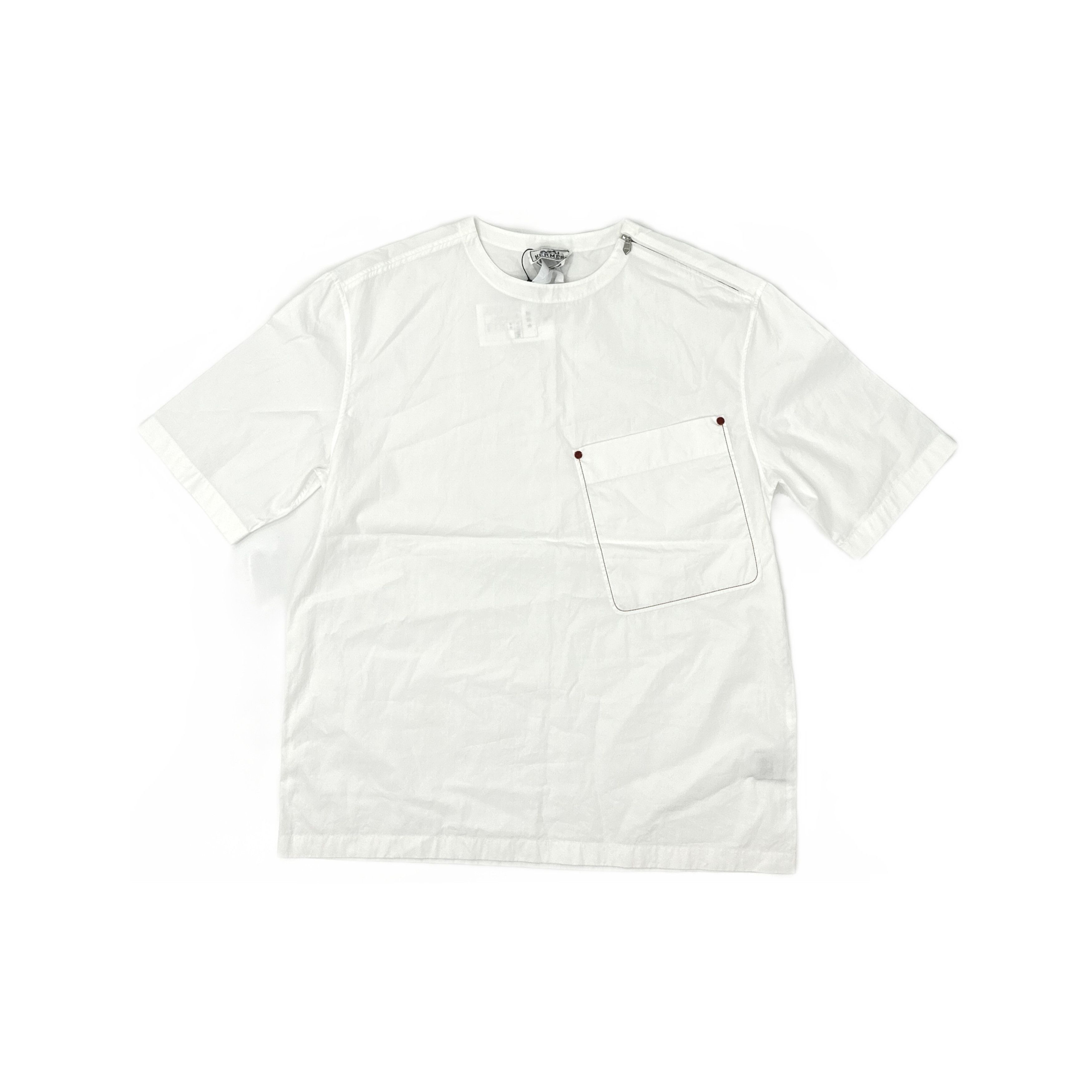 Hermes Hermes Pocket Cotton T-Shirt Size XXS Size US XXS / EU 40 - 1 Thumbnail