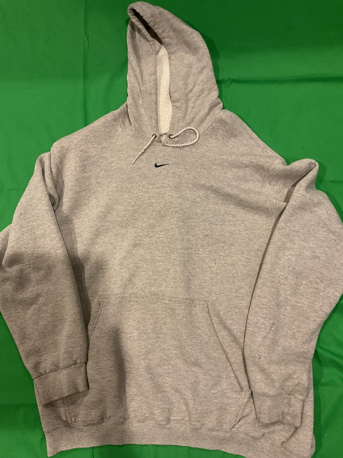 Nike × Vintage Vintage Nike Center Check hoodie Size US XL / EU 56 / 4 - 1 Thumbnail