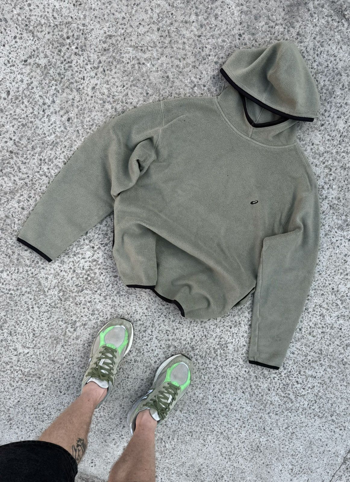 Asics VINTAGE Y2K RARE ASICS DEEP NINJA FLEECE GORPCORE SK8 HOODIE Size US M / EU 48-50 / 2 - 1 Thumbnail