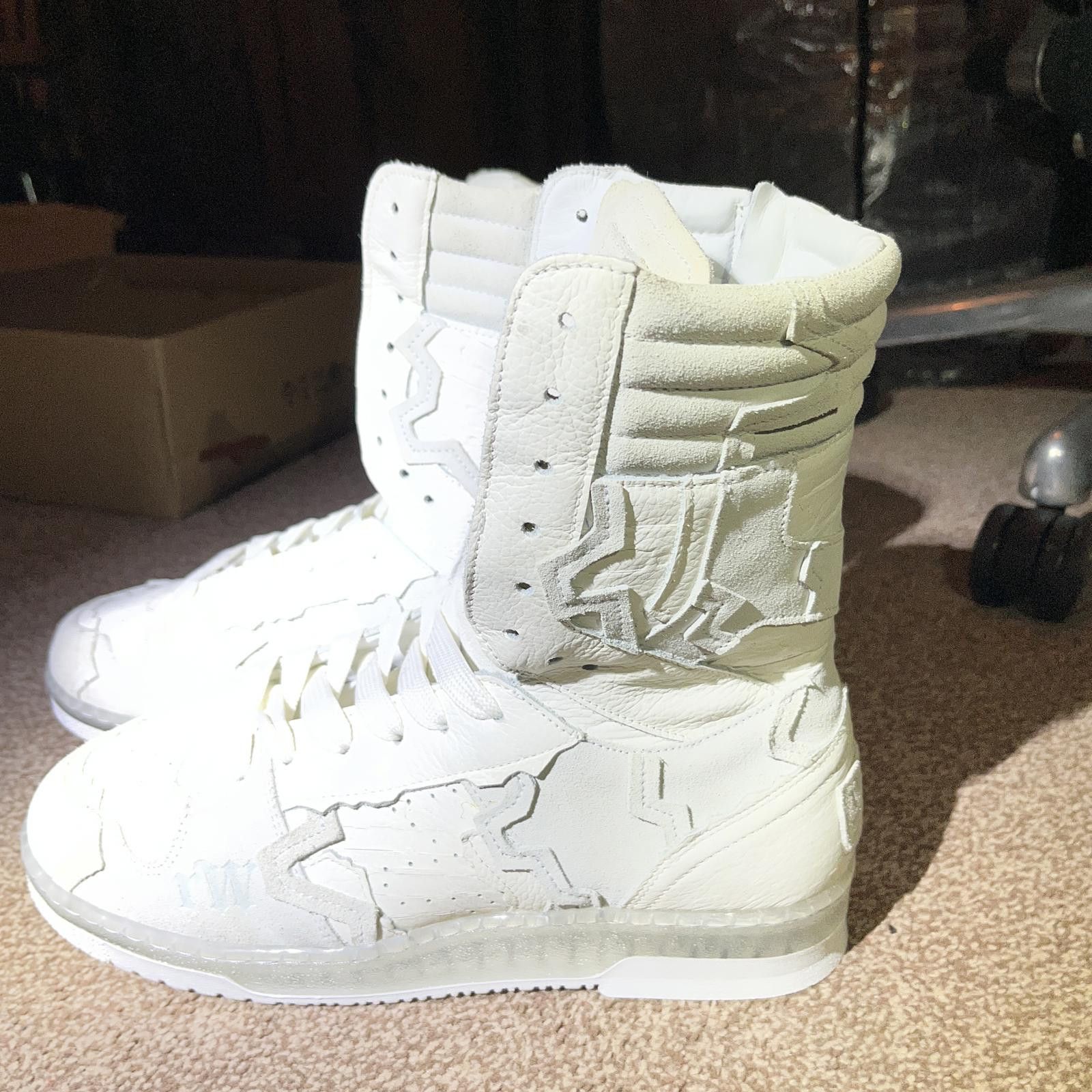 Racer Worldwide Racer Worldwide White High-top Shoes / Sneakers Size US 9 / EU 42 - 4 Thumbnail