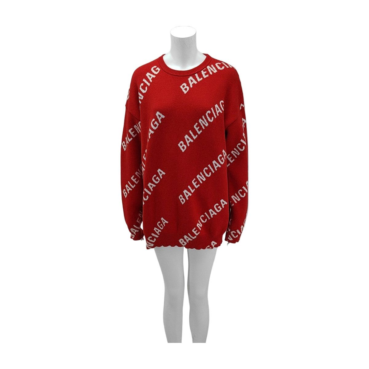 Balenciaga Balenciaga Logo Knit Sweater Size XS Size XS / US 0-2 / IT 36-38 - 1 Thumbnail
