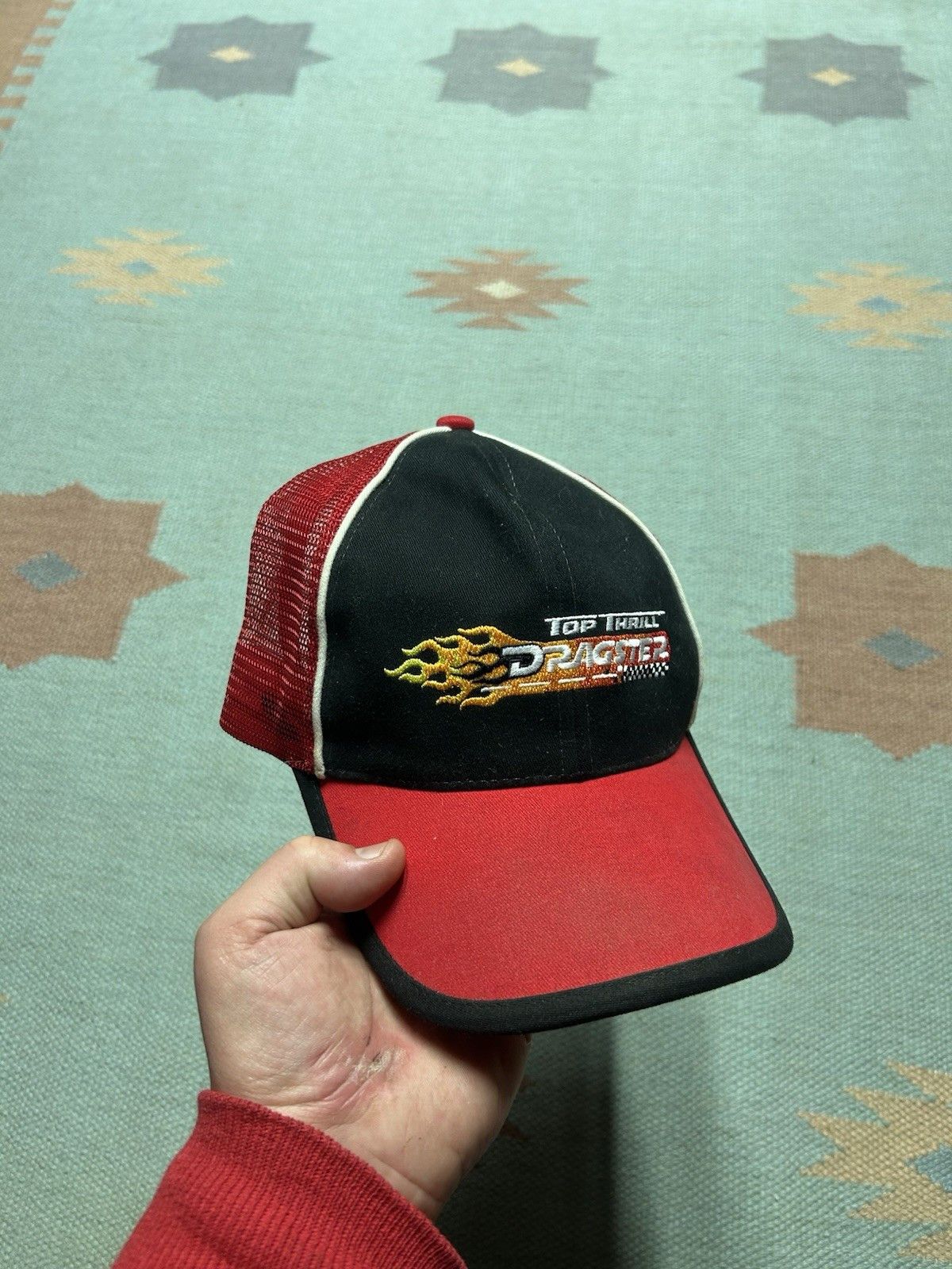 Vintage hat cedar point top thrill grays yet flames amusement park Size ONE SIZE - 1 Thumbnail