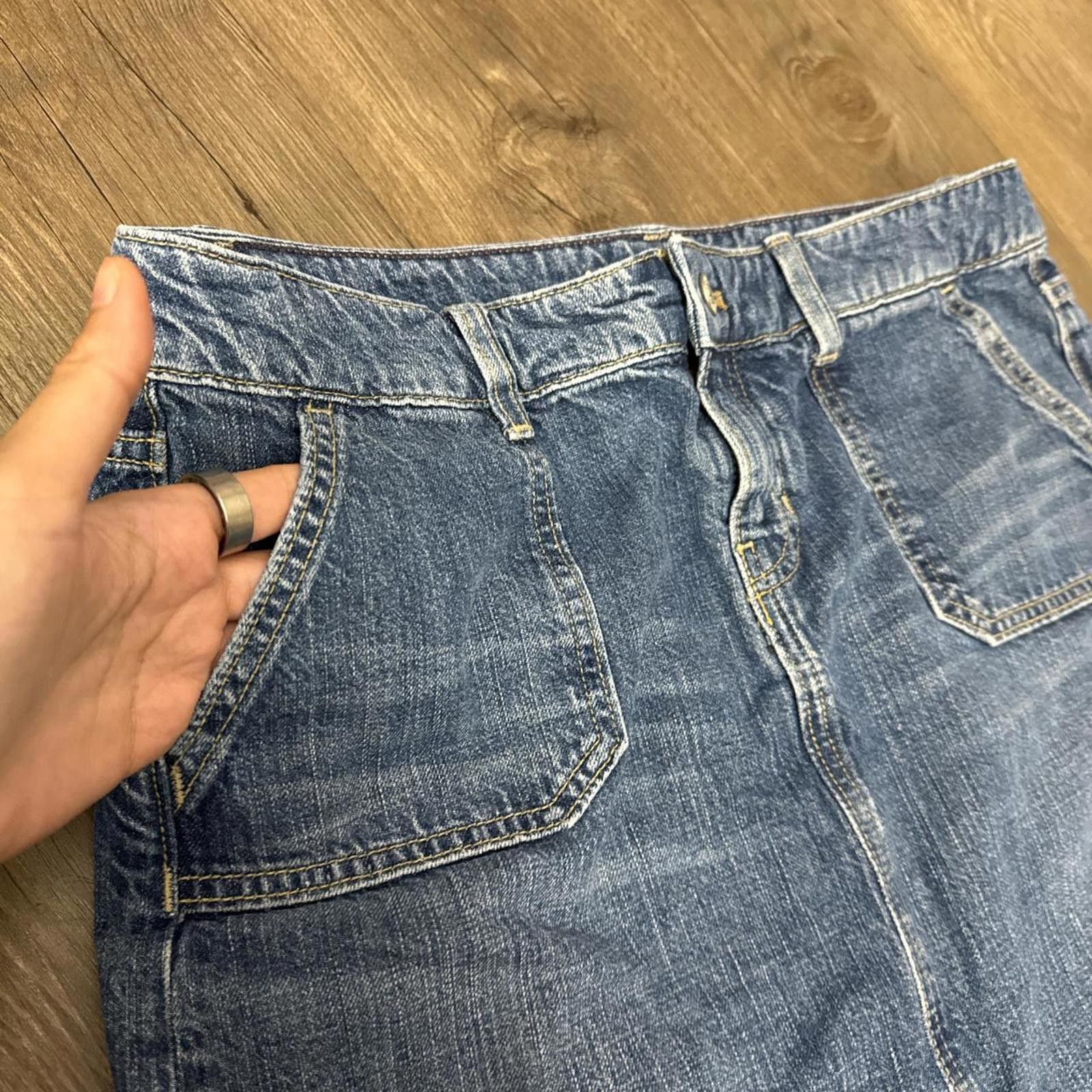 Gap Vintage y2k Indie Boho Gap Denim Skirt Size 8 Size 30" / US 8 / IT 44 - 5 Thumbnail